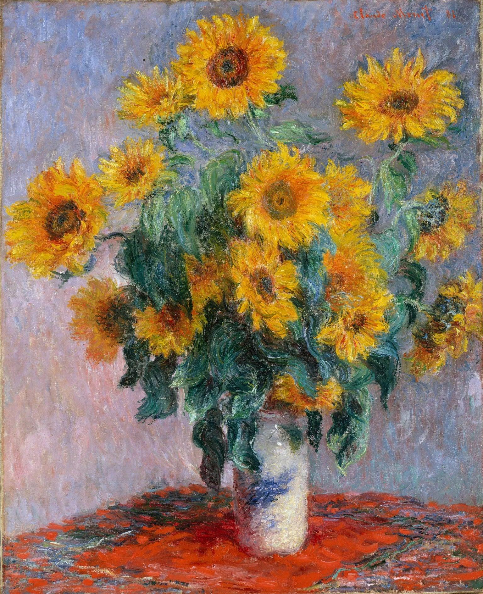 Bouquet of Sunflowers, 1880 - Claude Monet