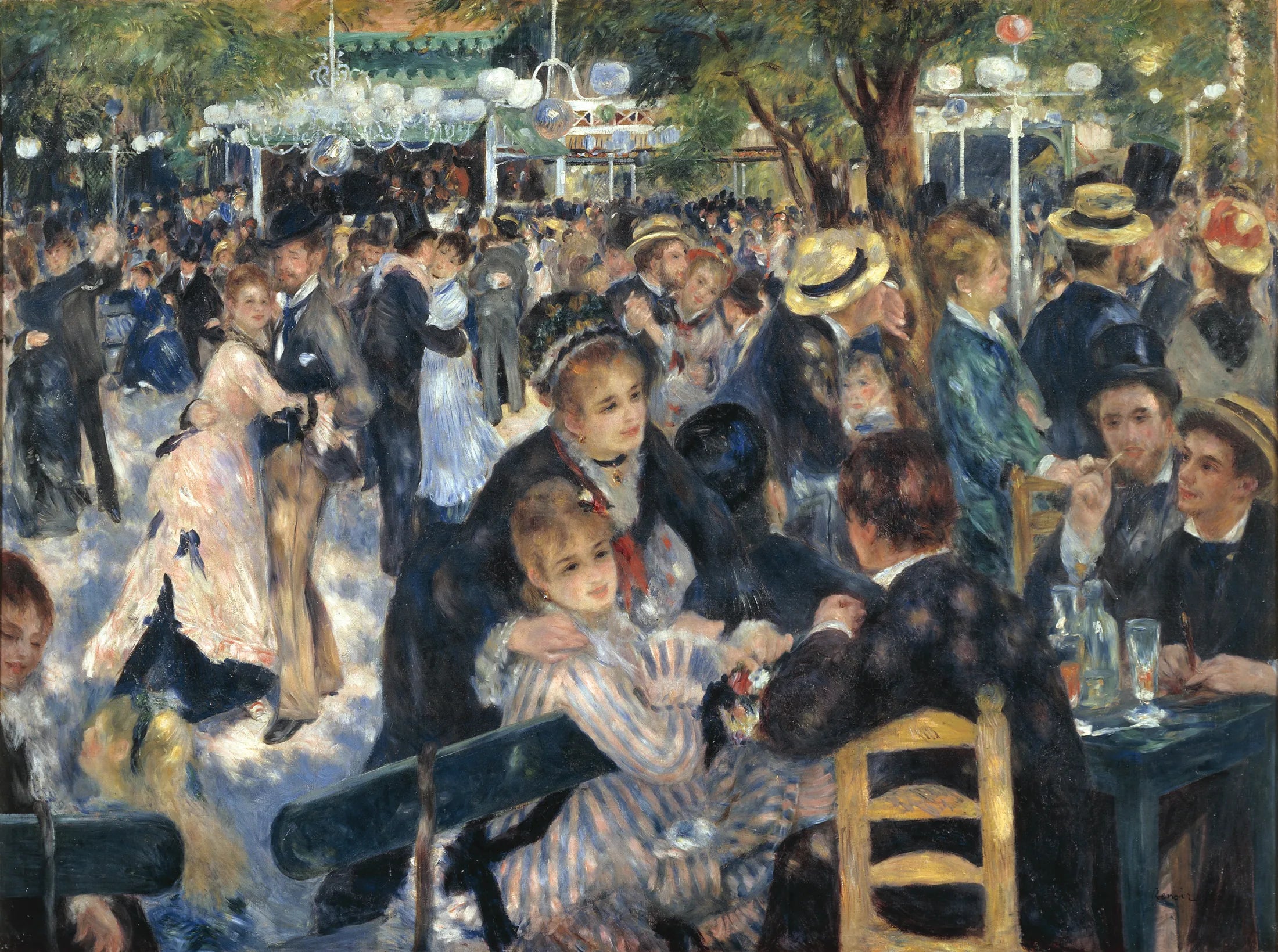 Dance at Moulin de la Galette, 1876 - Pierre-Auguste Renoir