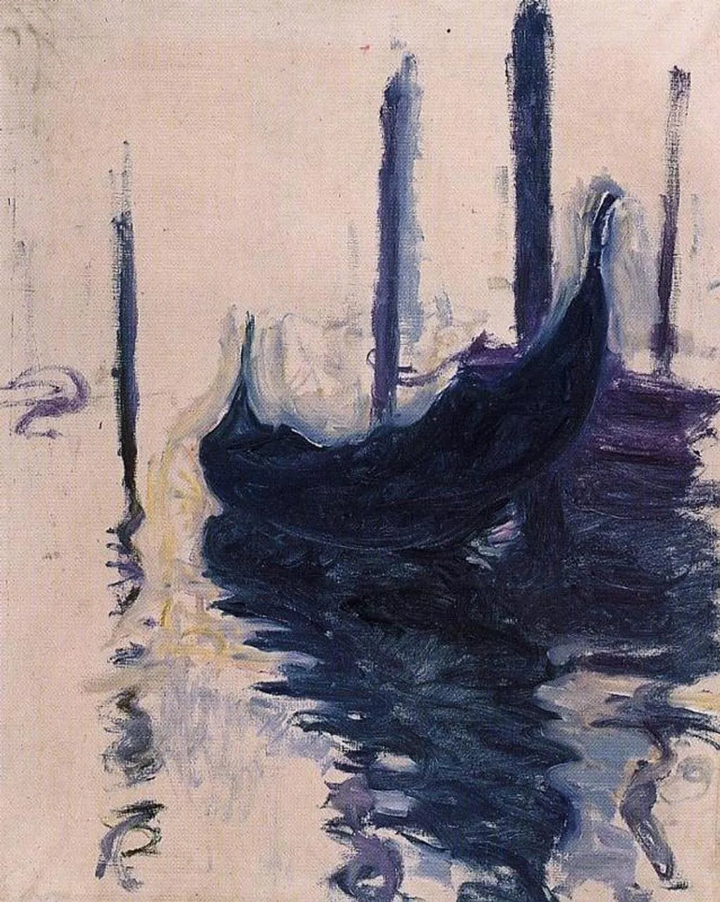 Gondola in Venice, 1908 - Claude Monet