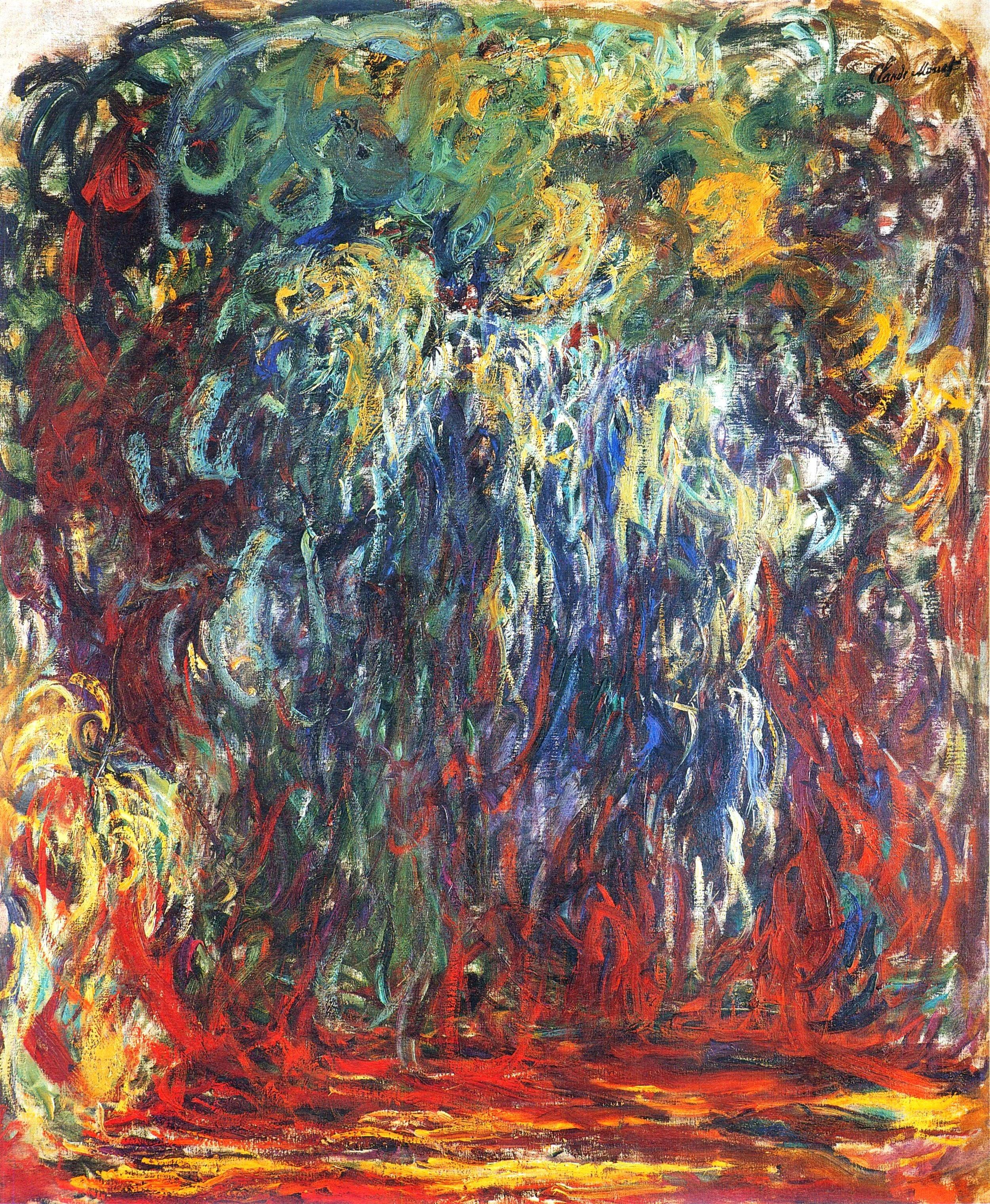 Weeping Willow, Giverny, 1920 - 1922 - Claude Monet
