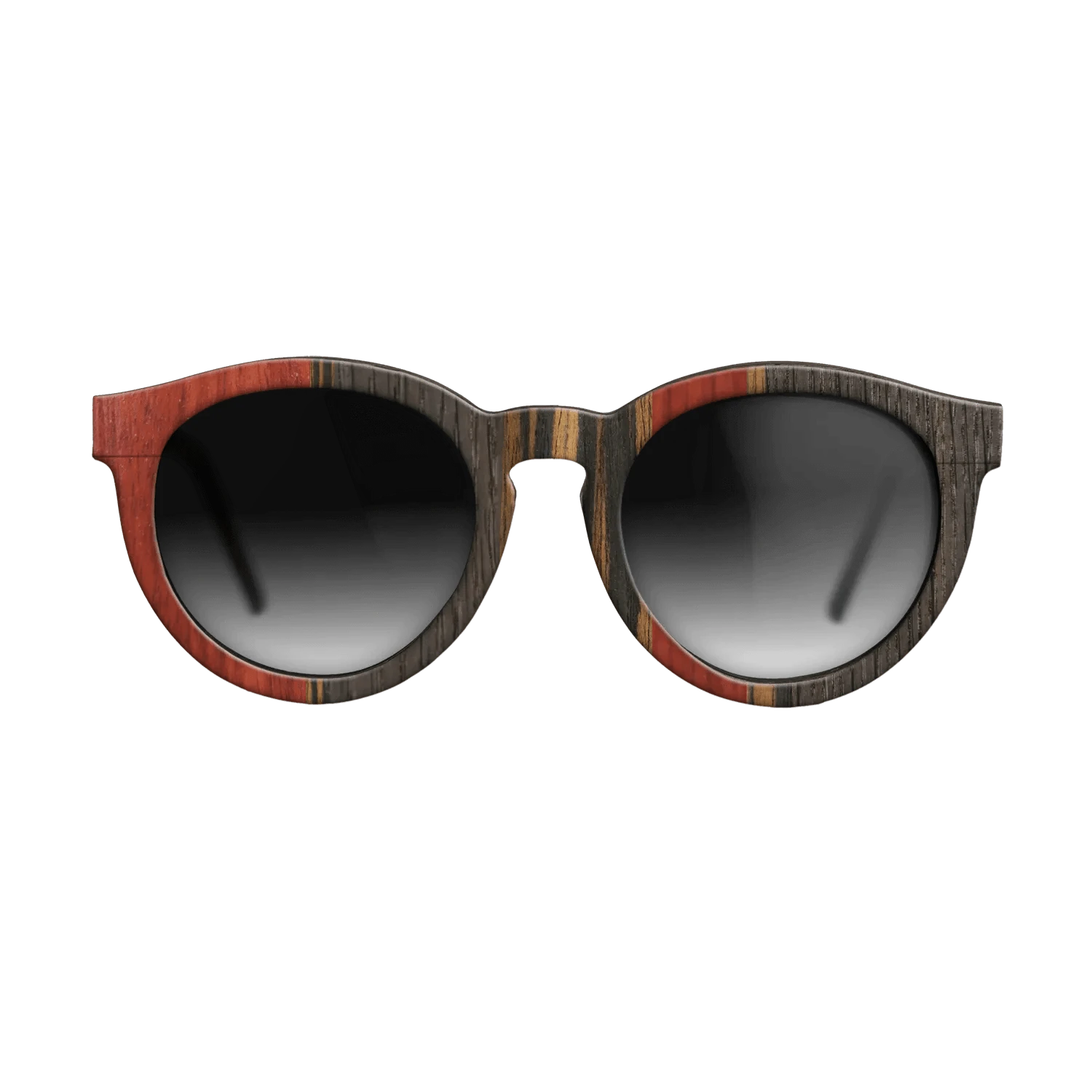 Poplar Dyed: Red,Fumed Oak,Italian Ebony: Binary - The Rebel - Round - 1109 - SIRIS wood optic