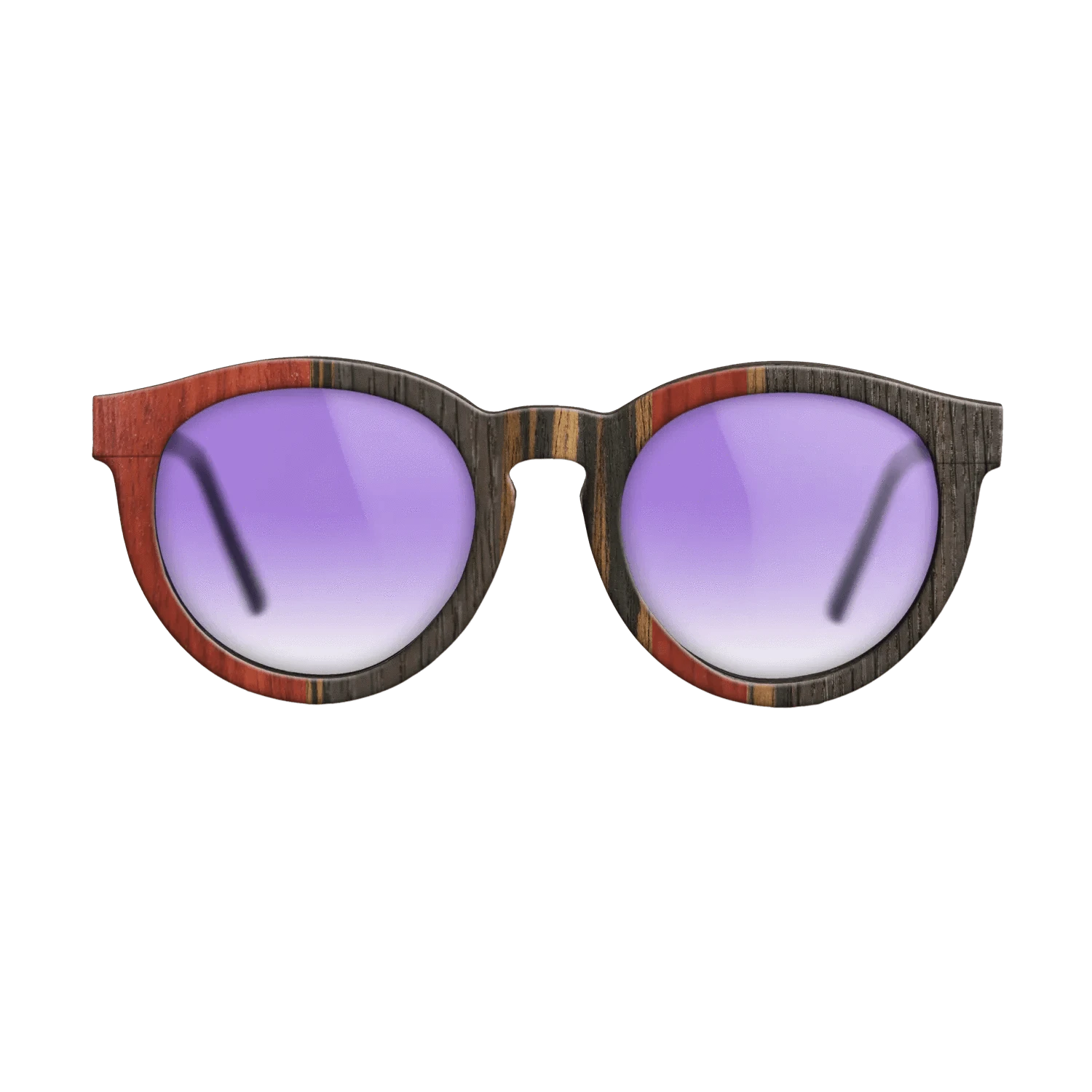 Poplar Dyed: Red,Fumed Oak,Italian Ebony: Binary - The Rebel - Round - 1109 - SIRIS wood optic