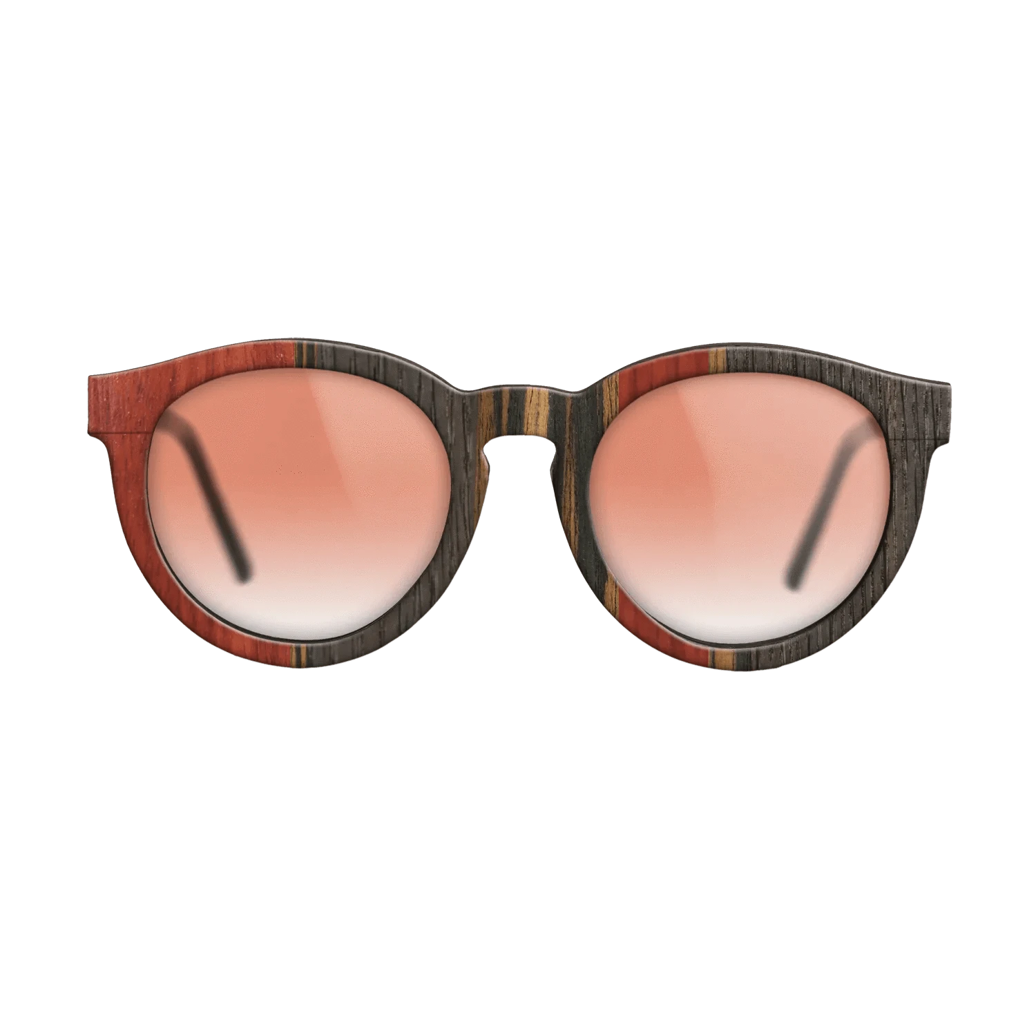 Poplar Dyed: Red,Fumed Oak,Italian Ebony: Binary - The Rebel - Round - 1109 - SIRIS wood optic