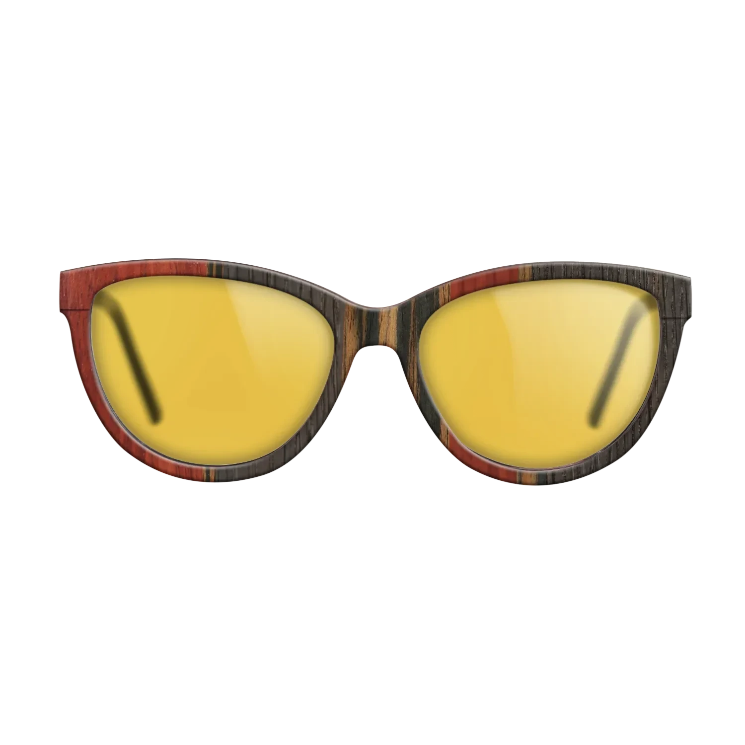 Poplar Dyed: Red,Fumed Oak,Italian Ebony: Binary - The Maiden - Cat - 1109 - SIRIS wood optic