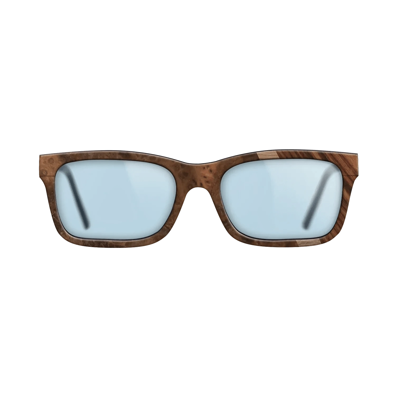 Walnut: Straight Grain,Walnut Burl,Kingwood: Angle Cut - The Sage - Rectangle - 764 - SIRIS wood optic