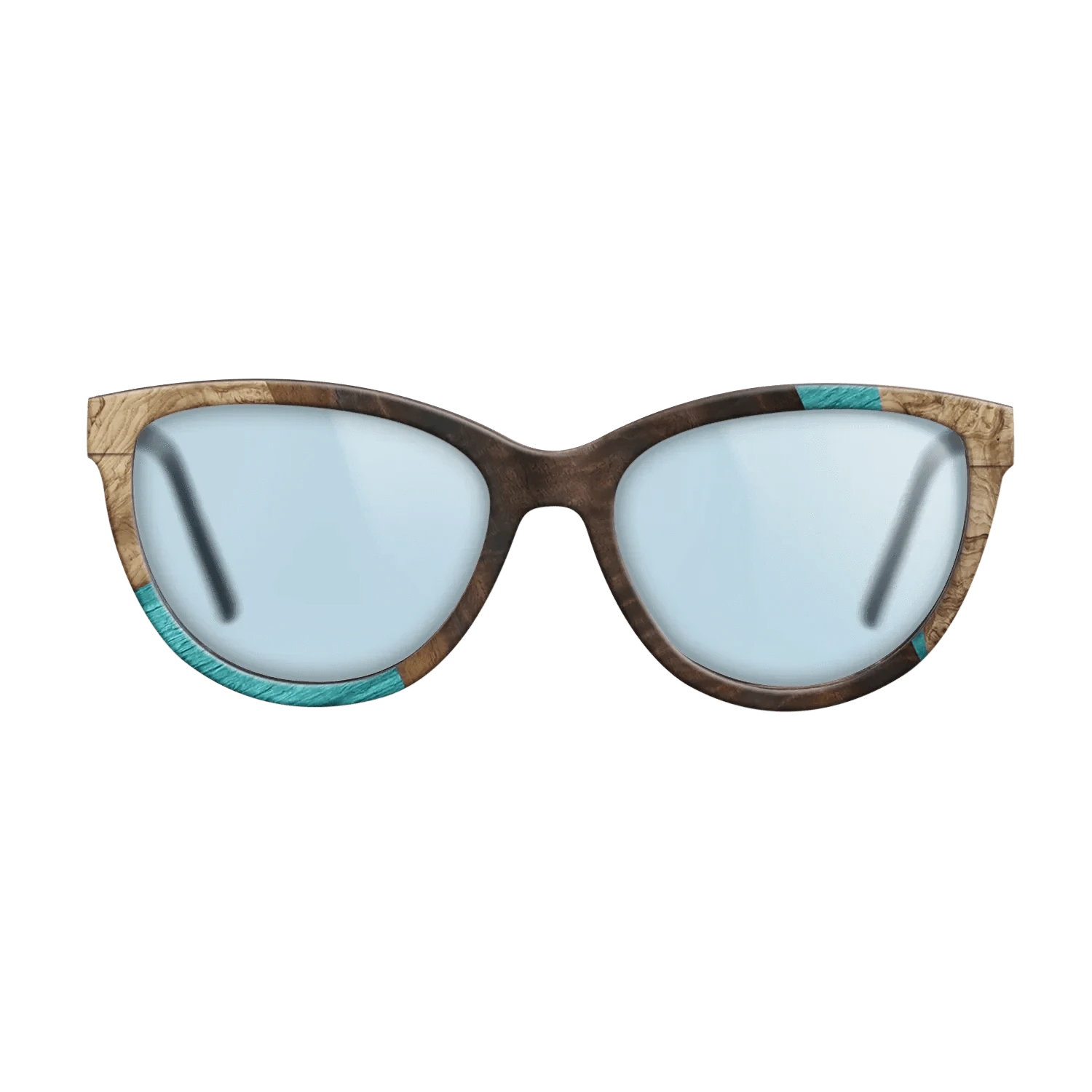 Louro Preto,Poplar Dyed: Turquoise,Fumed Eucalyptus,Olive Burl: Geometric - The Maiden - Cat - 1845 - SIRIS wood optic