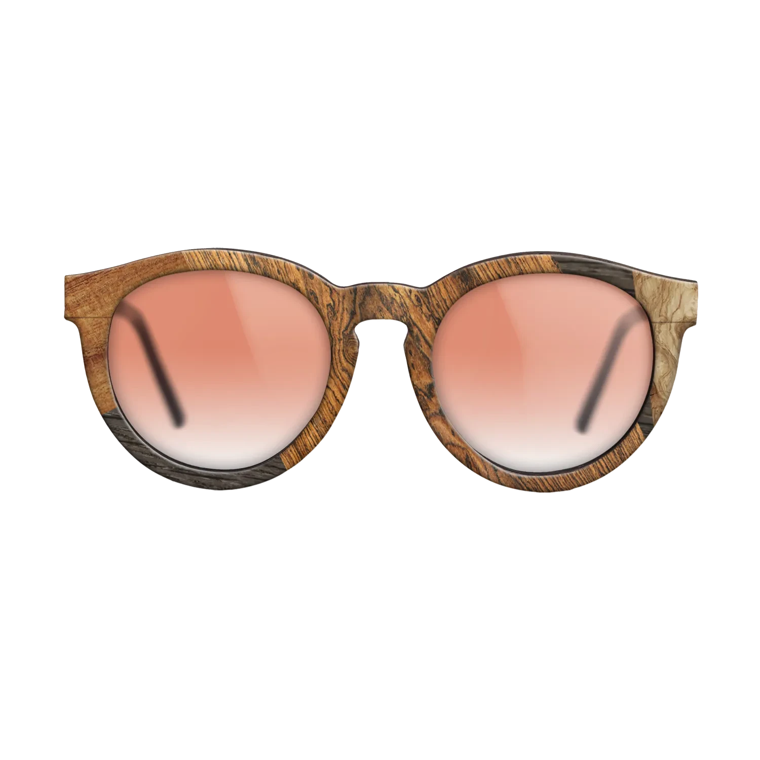 Santos Rosewood Dark,Fumed Oak,Bocote,Rosewood Reconstituted,Koa: Geometric - The Rebel - Round - 1473 - SIRIS wood optic