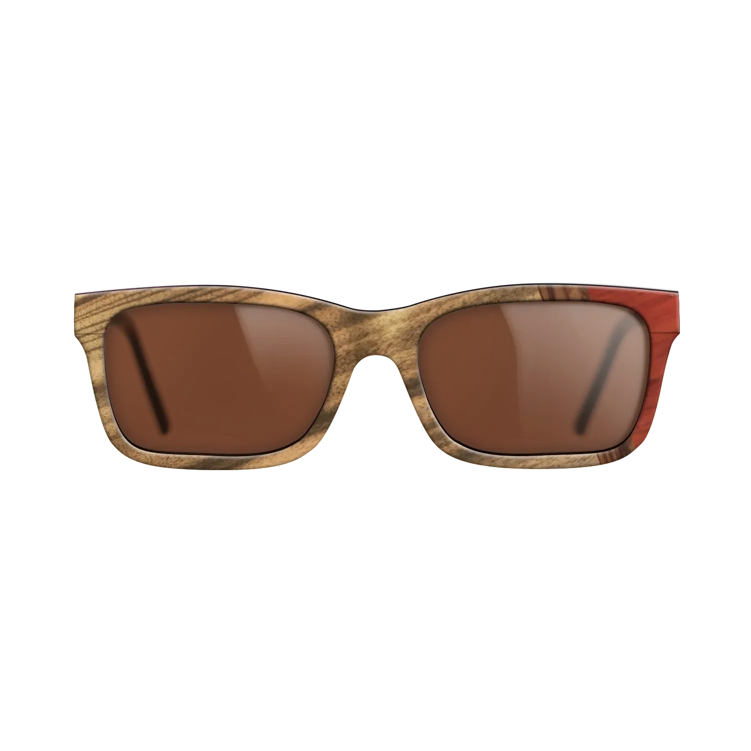 Santos Rosewood Dark,Louro Preto,Poplar Dyed: Red: Wedge - The Sage - Rectangle - 1419 - SIRIS wood optic