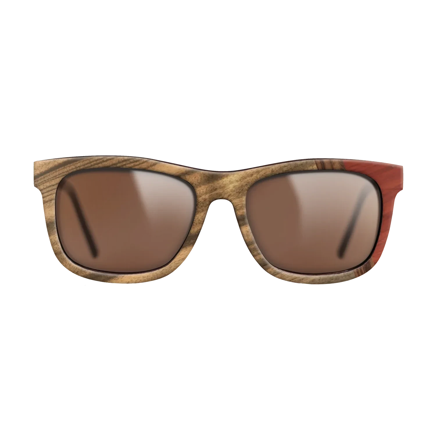 Santos Rosewood Dark,Louro Preto,Poplar Dyed: Red: Wedge - The Hero - Square - 1419 - SIRIS wood optic