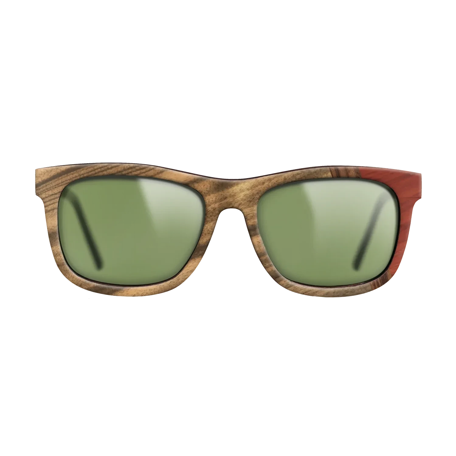 Santos Rosewood Dark,Louro Preto,Poplar Dyed: Red: Wedge - The Hero - Square - 1419 - SIRIS wood optic