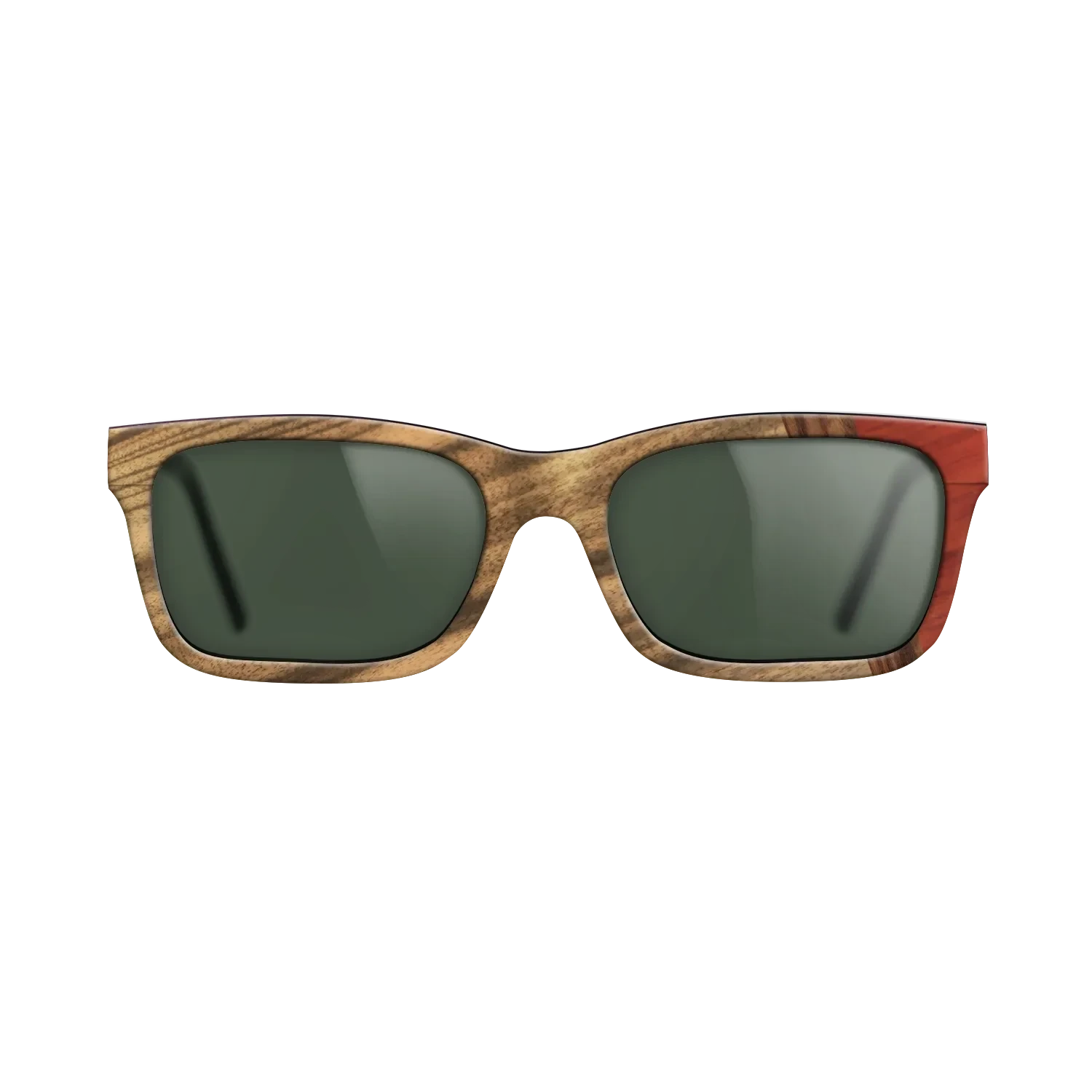 Santos Rosewood Dark,Louro Preto,Poplar Dyed: Red: Wedge - The Sage - Rectangle - 1419 - SIRIS wood optic