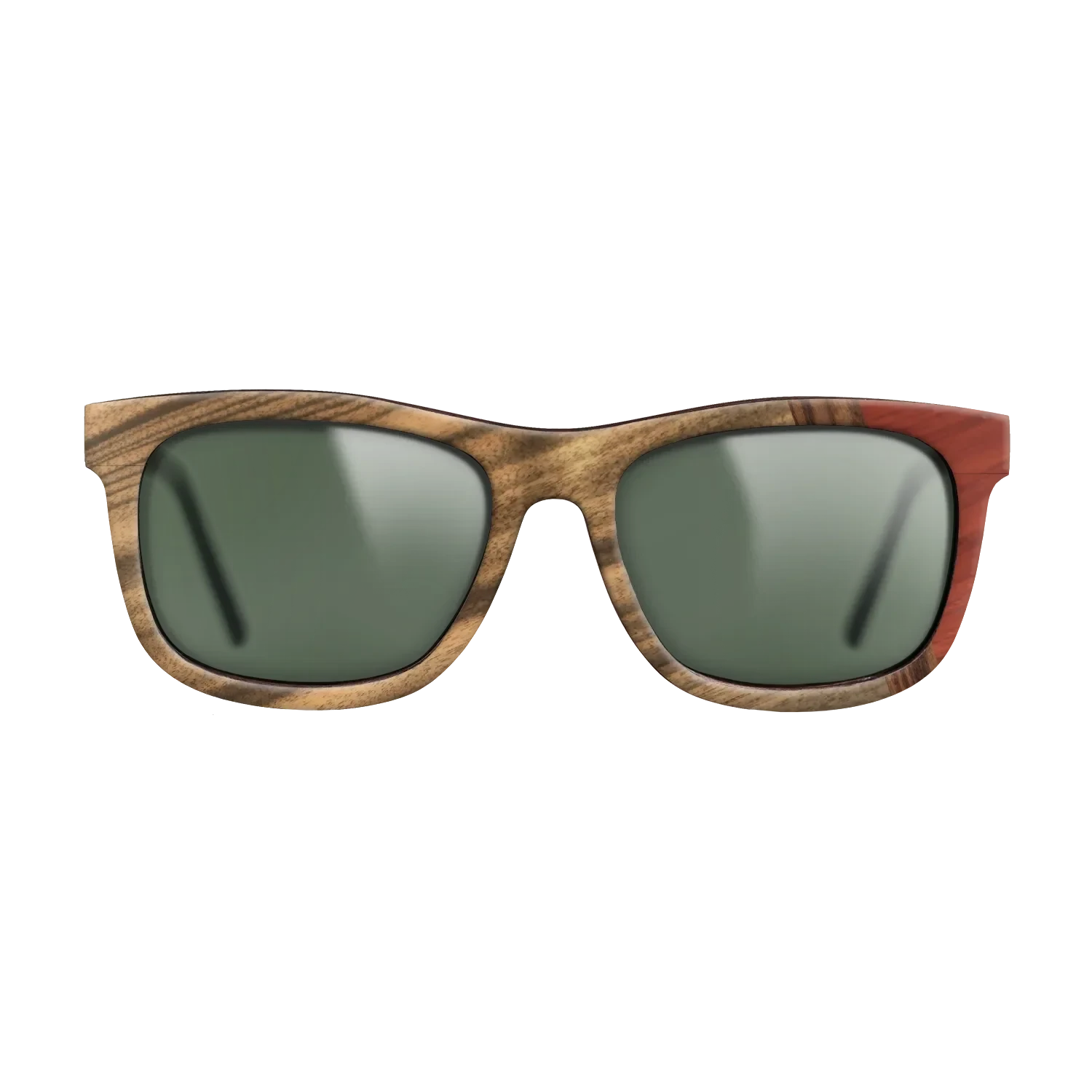 Santos Rosewood Dark,Louro Preto,Poplar Dyed: Red: Wedge - The Hero - Square - 1419 - SIRIS wood optic