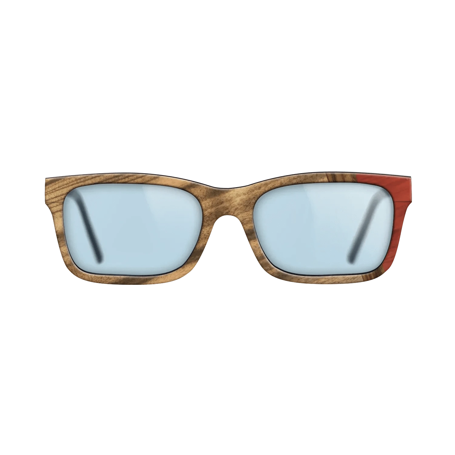 Santos Rosewood Dark,Louro Preto,Poplar Dyed: Red: Wedge - The Sage - Rectangle - 1419 - SIRIS wood optic