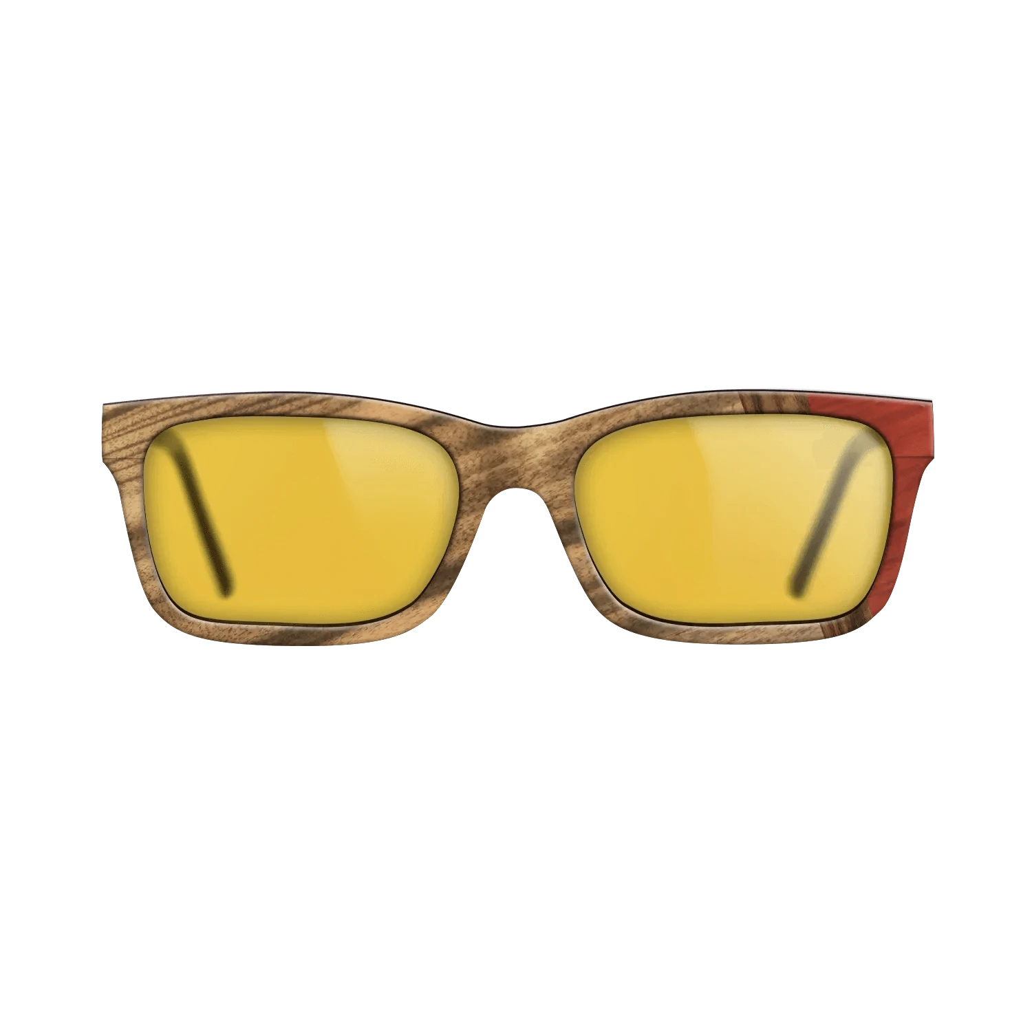 Santos Rosewood Dark,Louro Preto,Poplar Dyed: Red: Wedge - The Sage - Rectangle - 1419 - SIRIS wood optic