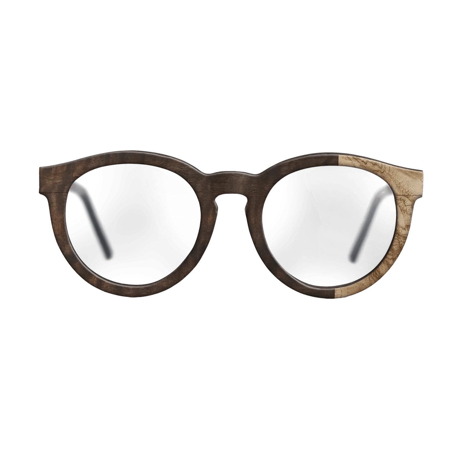 Walnut: Straight Grain,Olive Burl,Fumed Eucalyptus: Patch - The Rebel - Round - 1262 - SIRIS wood optic