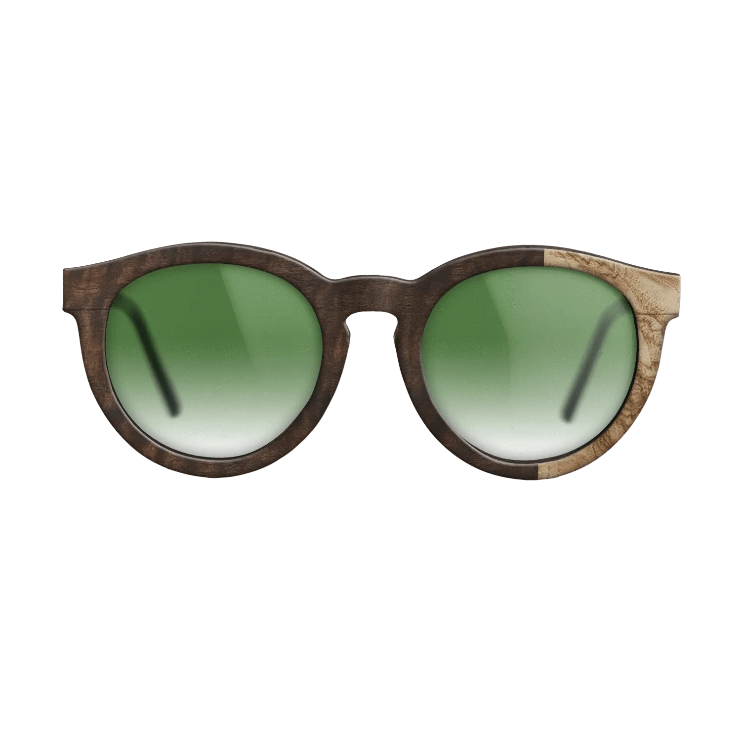 Walnut: Straight Grain,Olive Burl,Fumed Eucalyptus: Patch - The Rebel - Round - 1262 - SIRIS wood optic