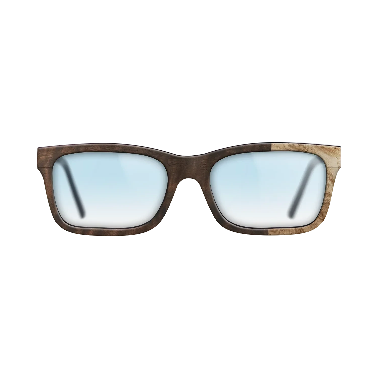 Walnut: Straight Grain,Olive Burl,Fumed Eucalyptus: Patch - The Sage - Rectangle - 1262 - SIRIS wood optic