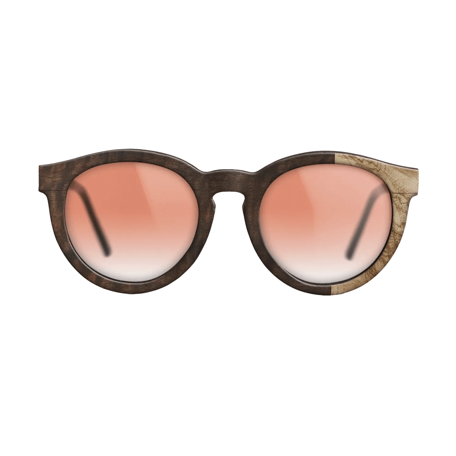 Walnut: Straight Grain,Olive Burl,Fumed Eucalyptus: Patch - The Rebel - Round - 1262 - SIRIS wood optic