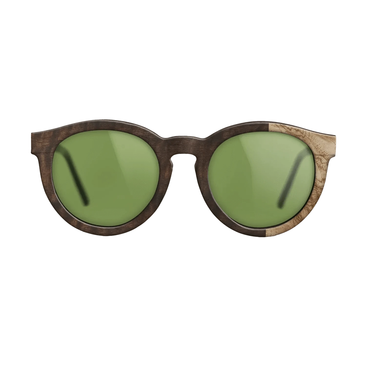 Walnut: Straight Grain,Olive Burl,Fumed Eucalyptus: Patch - The Rebel - Round - 1262 - SIRIS wood optic