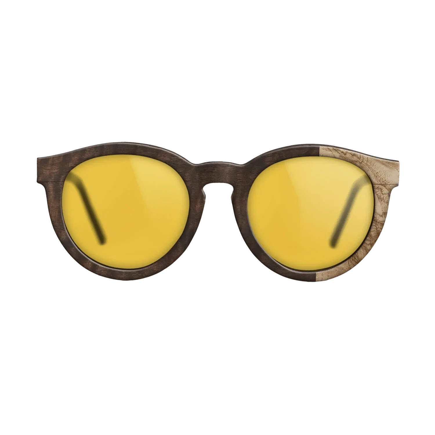 Walnut: Straight Grain,Olive Burl,Fumed Eucalyptus: Patch - The Rebel - Round - 1262 - SIRIS wood optic