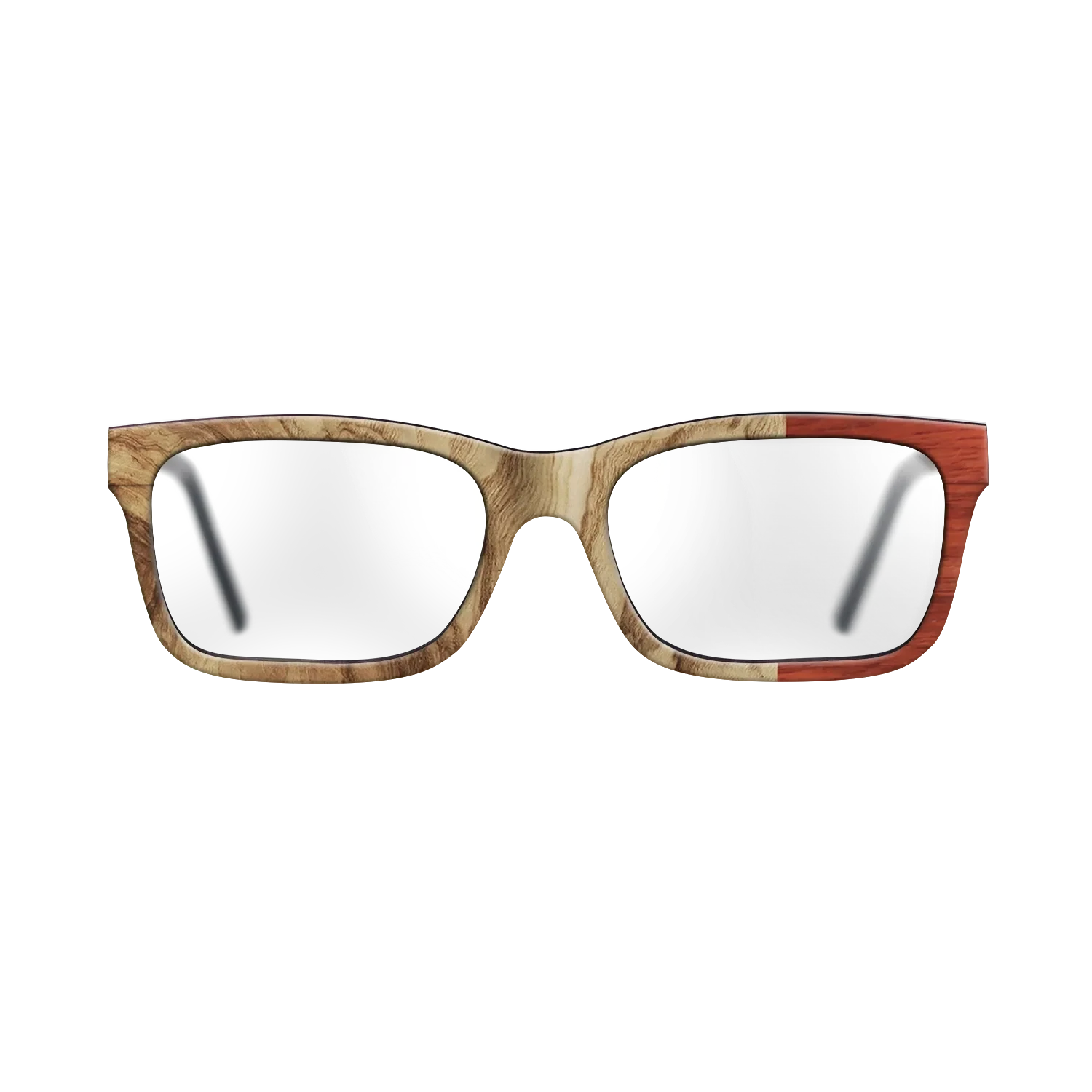 Walnut: Straight Grain,Santos Rosewood Dark,Wenge,Fumed Eucalyptus: Wedge - The Sage - Rectangle - 1447 - SIRIS wood optic