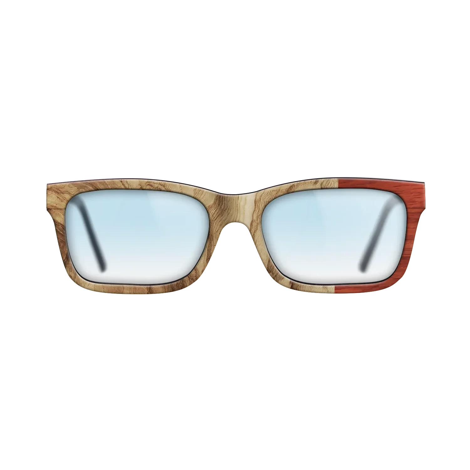 Walnut: Straight Grain,Santos Rosewood Dark,Wenge,Fumed Eucalyptus: Wedge - The Sage - Rectangle - 1447 - SIRIS wood optic