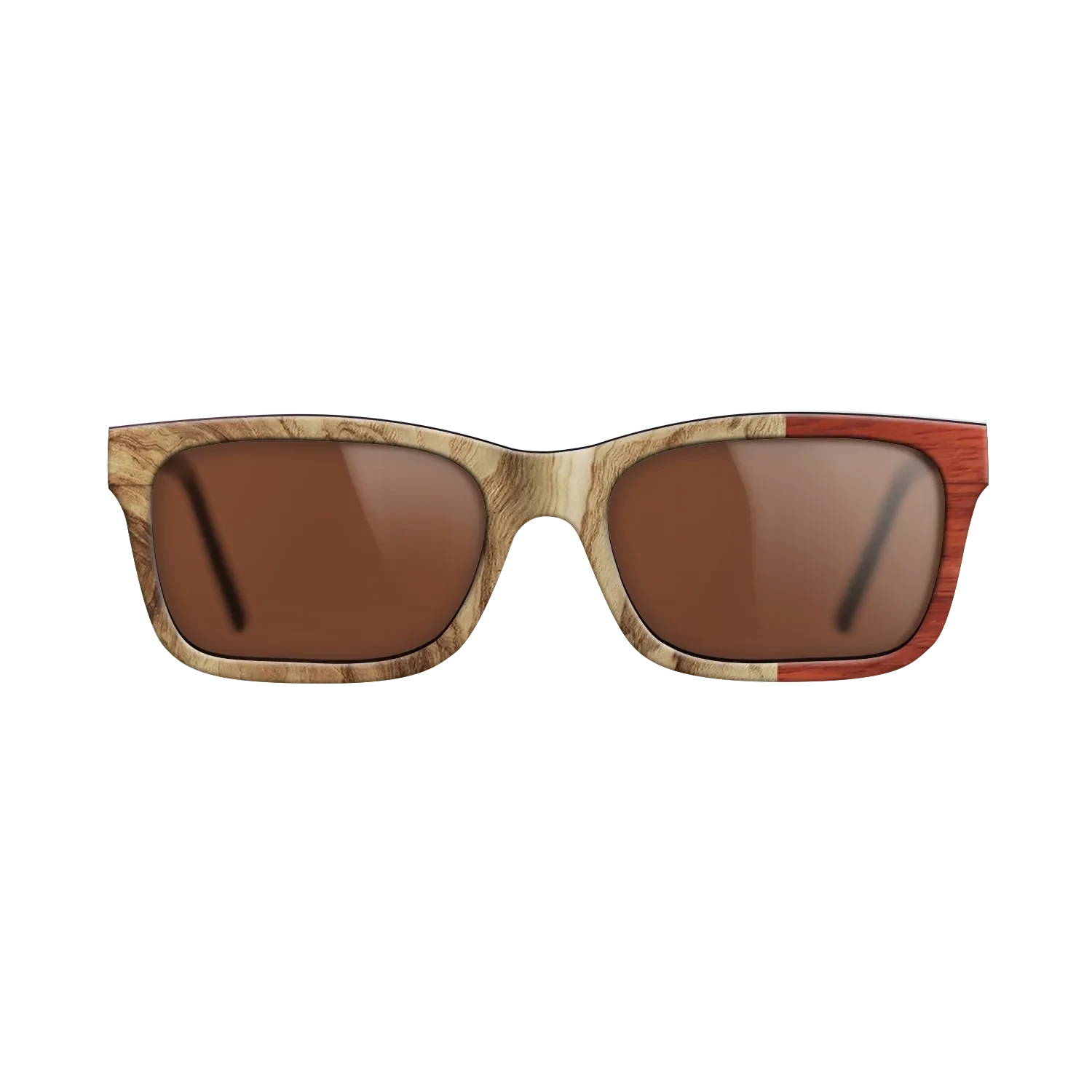 Walnut: Straight Grain,Santos Rosewood Dark,Wenge,Fumed Eucalyptus: Wedge - The Sage - Rectangle - 1447 - SIRIS wood optic