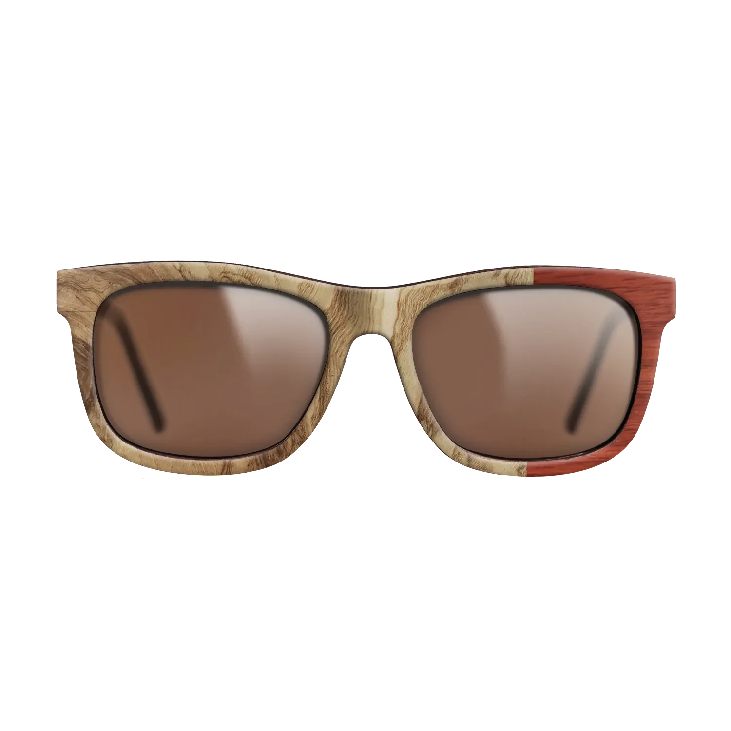 Walnut: Straight Grain,Santos Rosewood Dark,Wenge,Fumed Eucalyptus: Wedge - The Hero - Square - 1447 - SIRIS wood optic