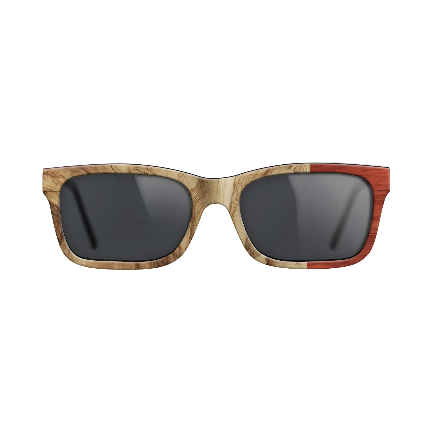 Walnut: Straight Grain,Santos Rosewood Dark,Wenge,Fumed Eucalyptus: Wedge - The Sage - Rectangle - 1447 - SIRIS wood optic