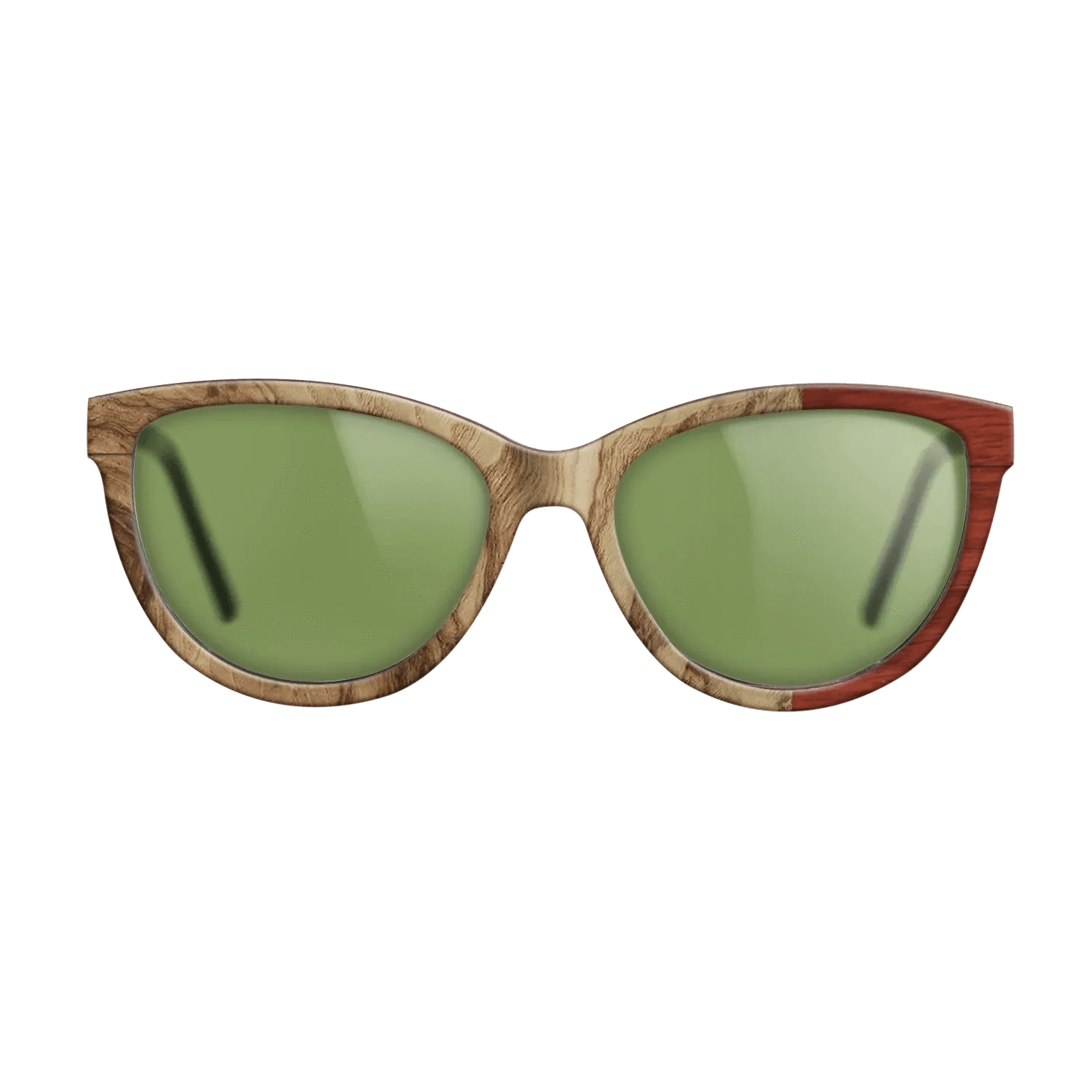 Walnut: Straight Grain,Santos Rosewood Dark,Wenge,Fumed Eucalyptus: Wedge - The Maiden - Cat - 1447 - SIRIS wood optic