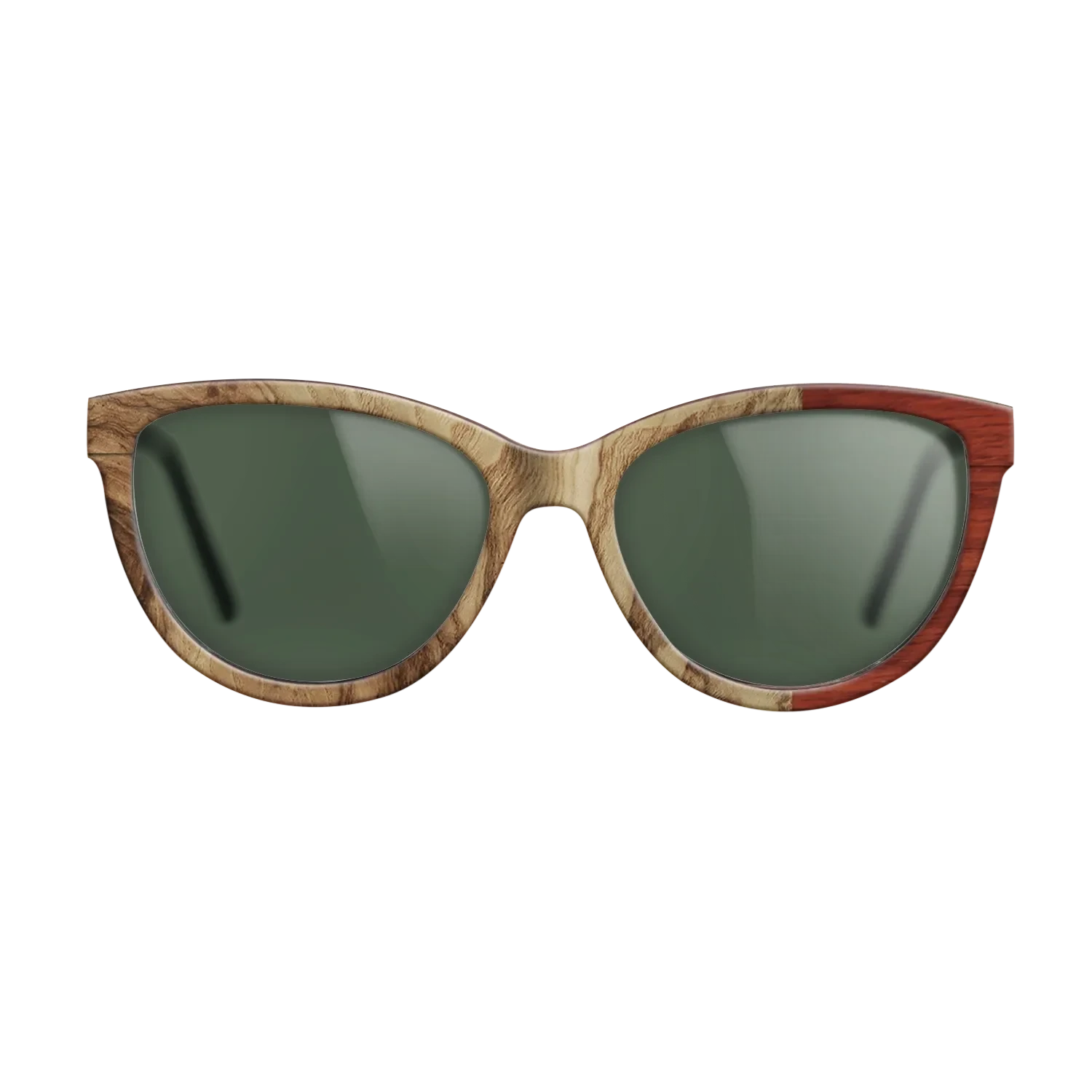 Walnut: Straight Grain,Santos Rosewood Dark,Wenge,Fumed Eucalyptus: Wedge - The Maiden - Cat - 1447 - SIRIS wood optic