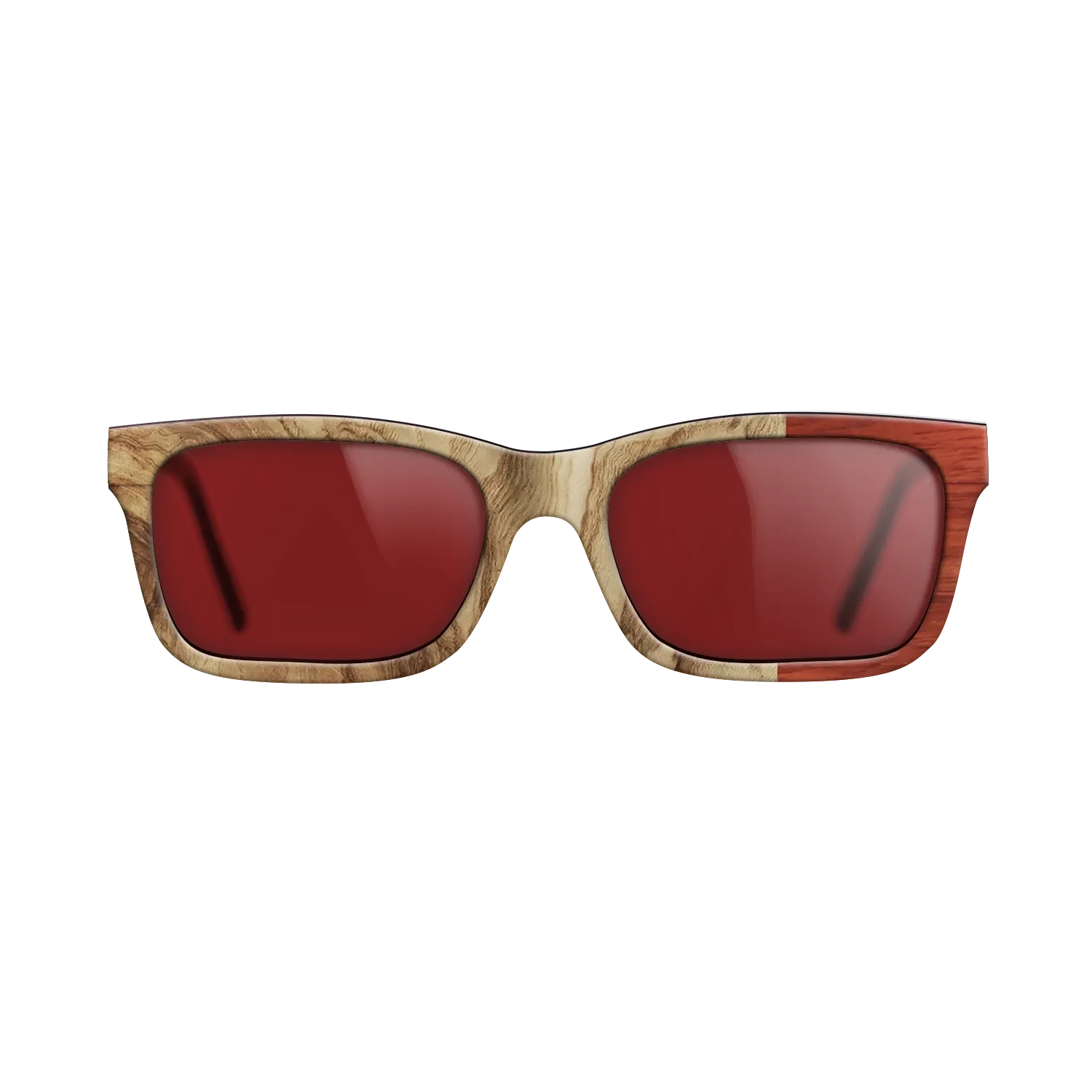 Walnut: Straight Grain,Santos Rosewood Dark,Wenge,Fumed Eucalyptus: Wedge - The Sage - Rectangle - 1447 - SIRIS wood optic