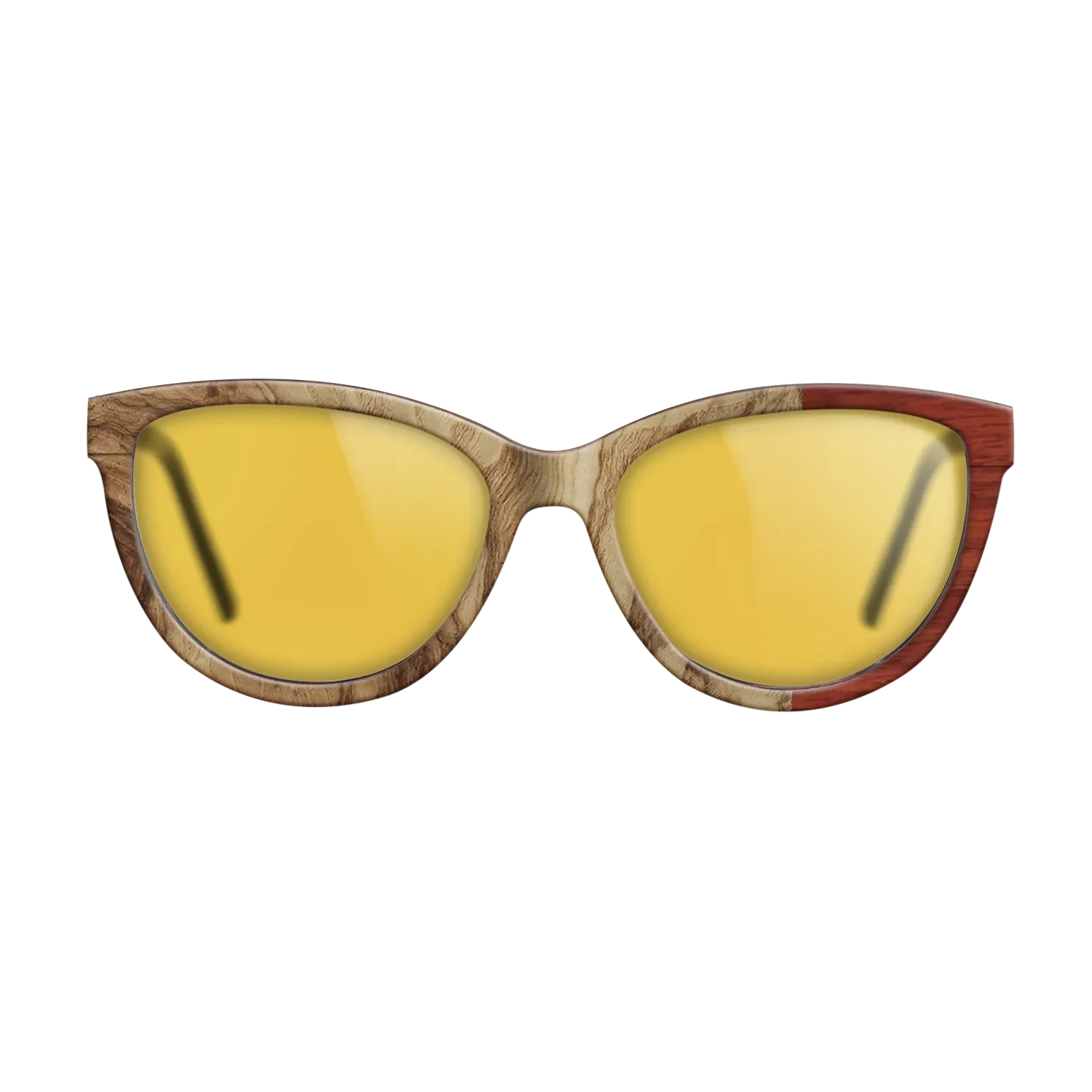 Walnut: Straight Grain,Santos Rosewood Dark,Wenge,Fumed Eucalyptus: Wedge - The Maiden - Cat - 1447 - SIRIS wood optic