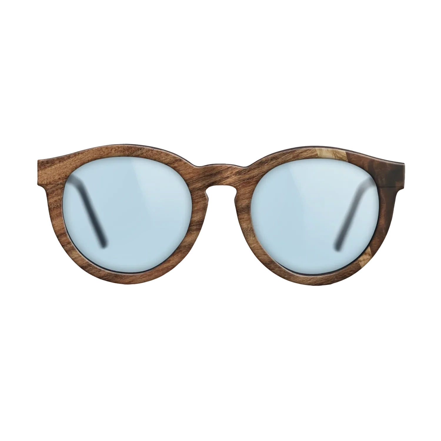 Italian Ebony,Santos Rosewood Dark,Olive Burl,Wenge,Fumed Eucalyptus: Wedge - The Rebel - Round - 1355 - SIRIS wood optic