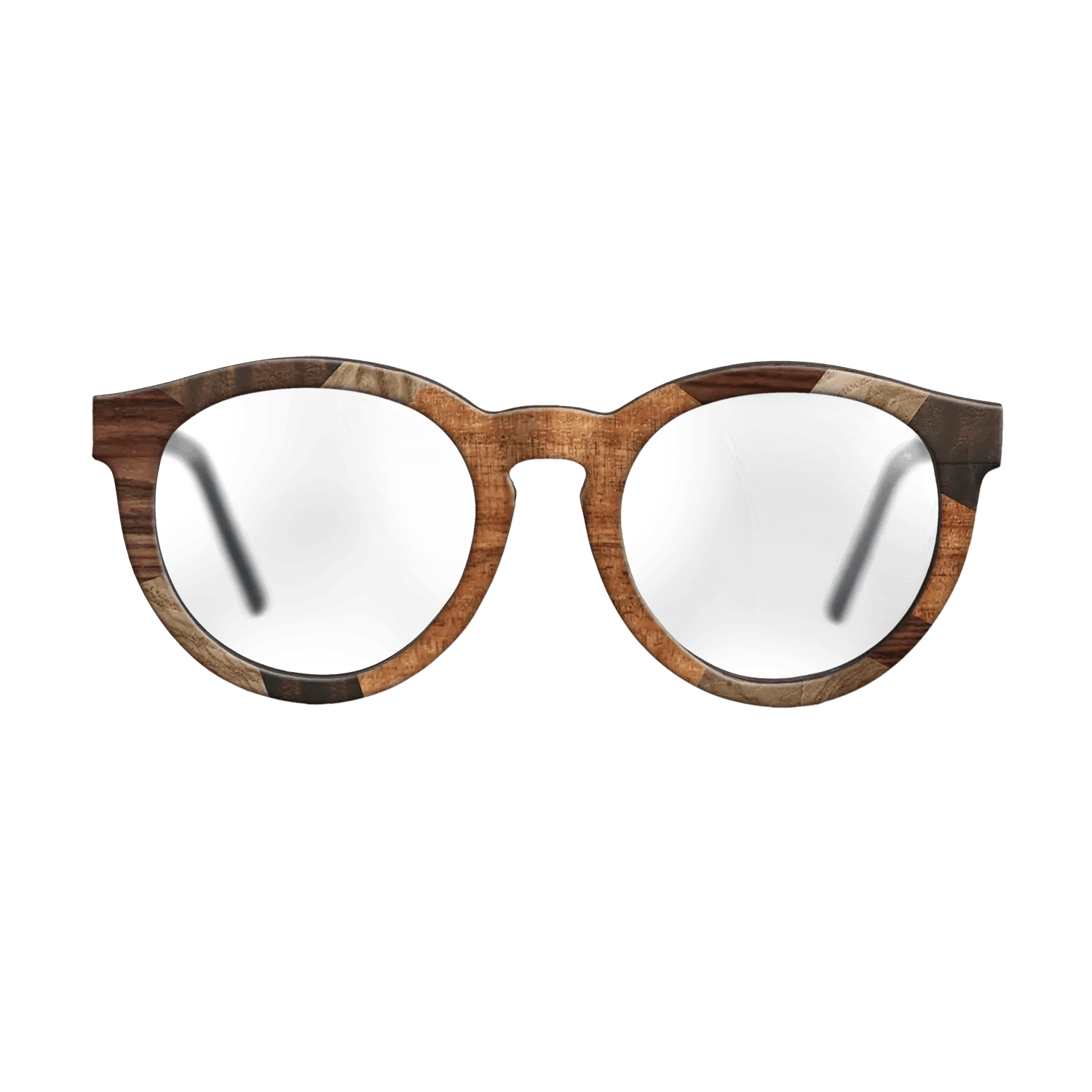 Italian Ebony,Santos Rosewood Dark,Olive Burl,Fumed Eucalyptus,Koa: Mosaic - The Rebel - Round - 1830 - SIRIS wood optic