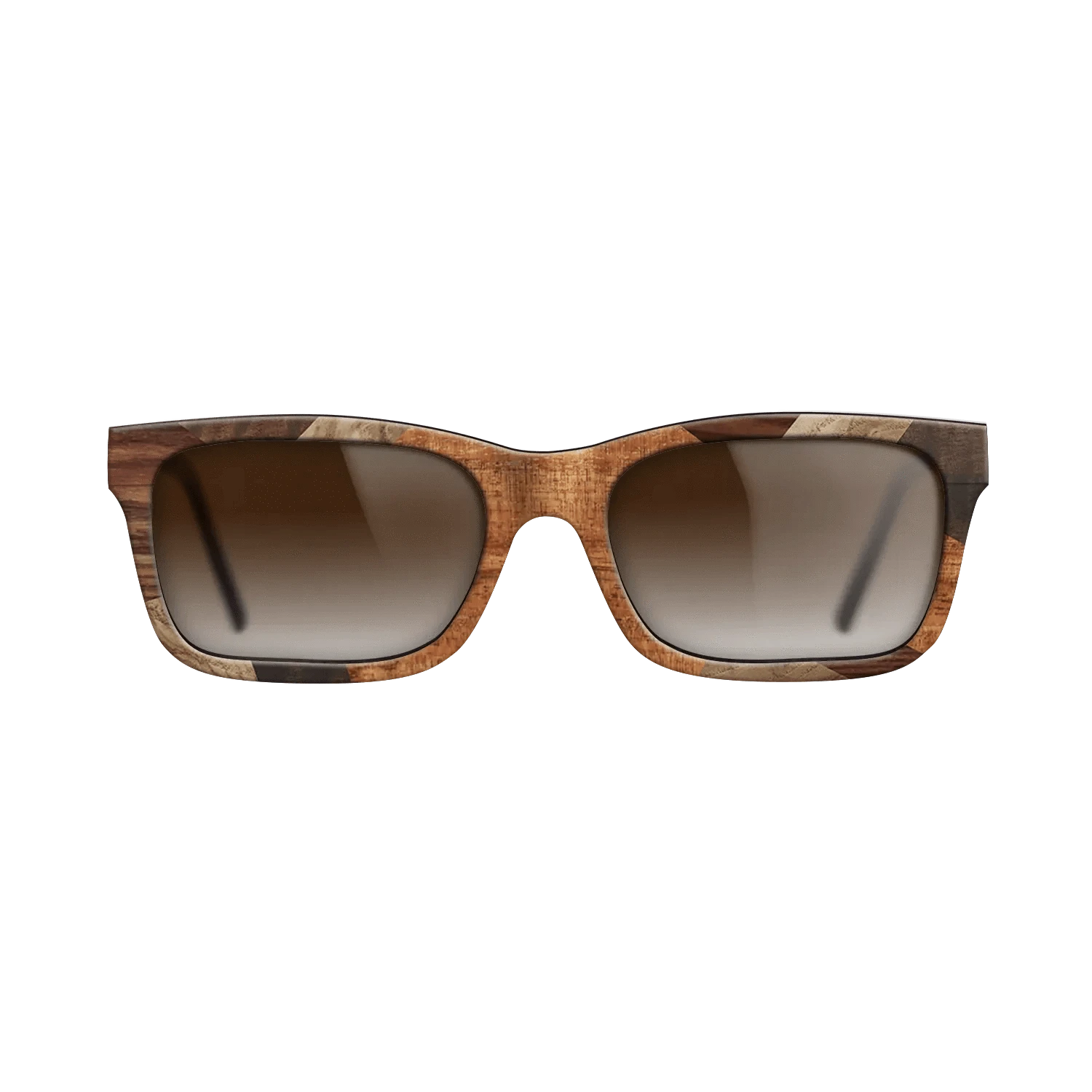 Italian Ebony,Santos Rosewood Dark,Olive Burl,Fumed Eucalyptus,Koa: Mosaic - The Sage - Rectangle - 1830 - SIRIS wood optic