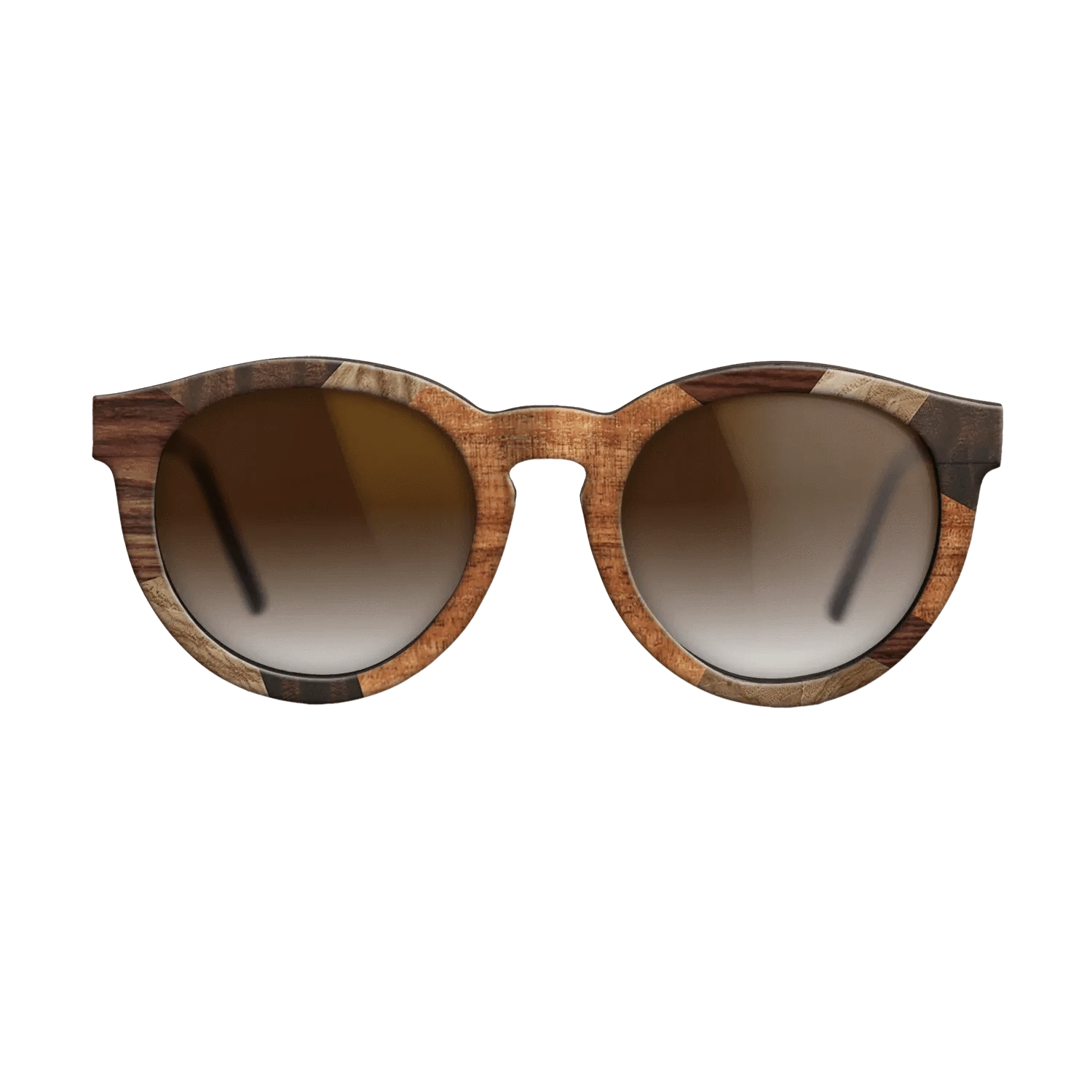 Italian Ebony,Santos Rosewood Dark,Olive Burl,Fumed Eucalyptus,Koa: Mosaic - The Rebel - Round - 1830 - SIRIS wood optic