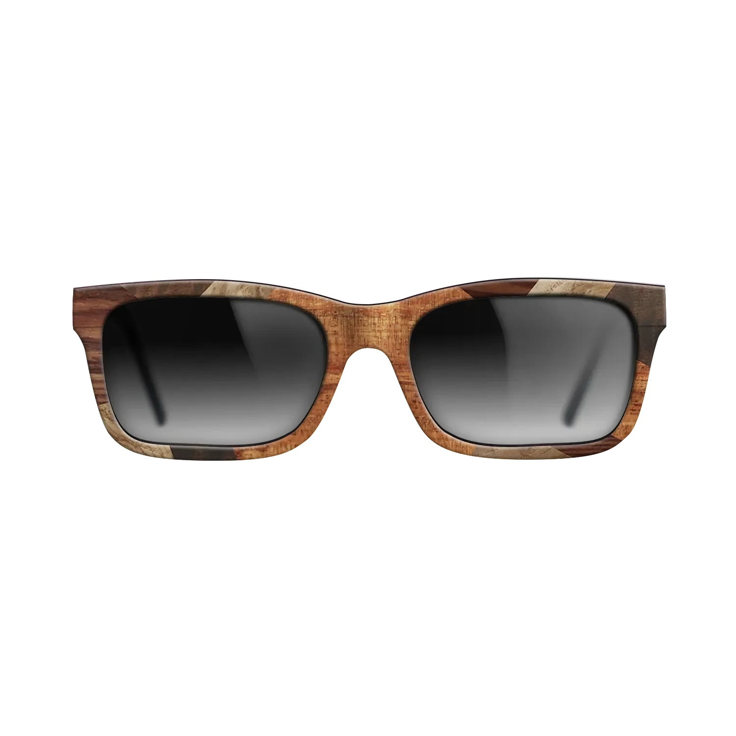 Italian Ebony,Santos Rosewood Dark,Olive Burl,Fumed Eucalyptus,Koa: Mosaic - The Sage - Rectangle - 1830 - SIRIS wood optic