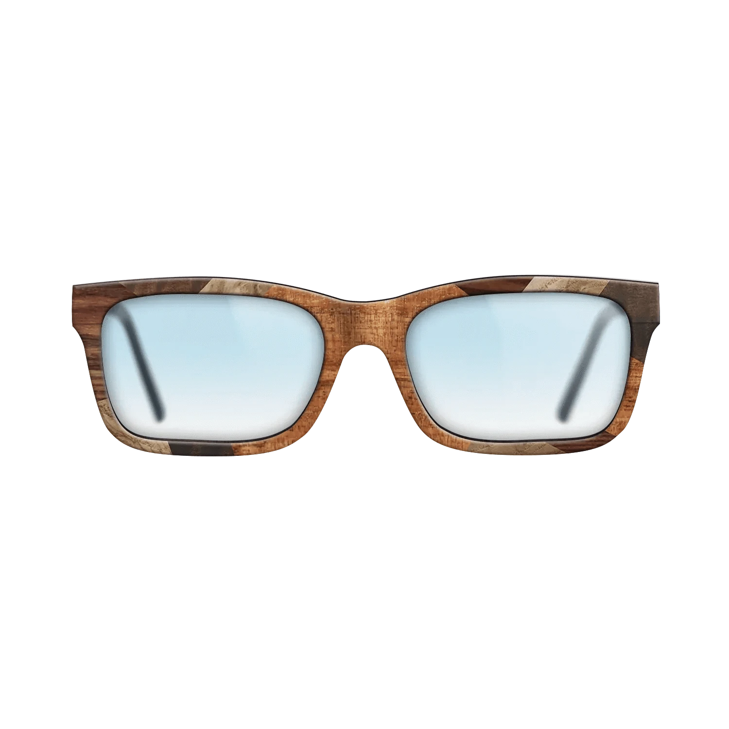 Italian Ebony,Santos Rosewood Dark,Olive Burl,Fumed Eucalyptus,Koa: Mosaic - The Sage - Rectangle - 1830 - SIRIS wood optic