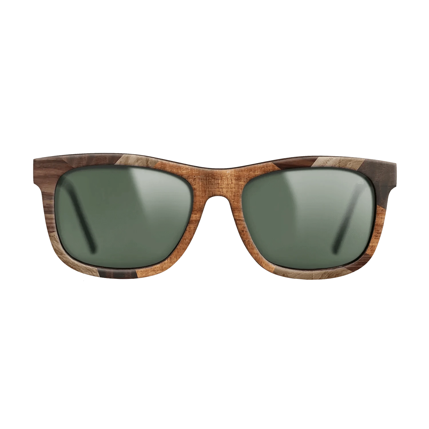 Italian Ebony,Santos Rosewood Dark,Olive Burl,Fumed Eucalyptus,Koa: Mosaic - The Hero - Square - 1830 - SIRIS wood optic