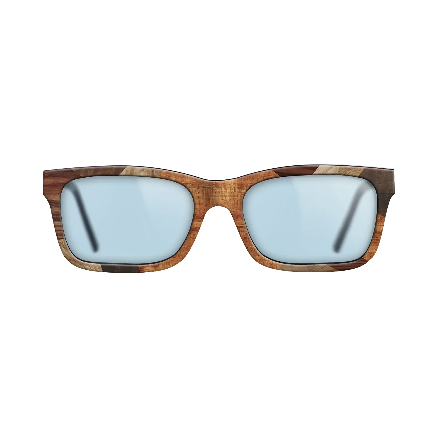 Italian Ebony,Santos Rosewood Dark,Olive Burl,Fumed Eucalyptus,Koa: Mosaic - The Sage - Rectangle - 1830 - SIRIS wood optic