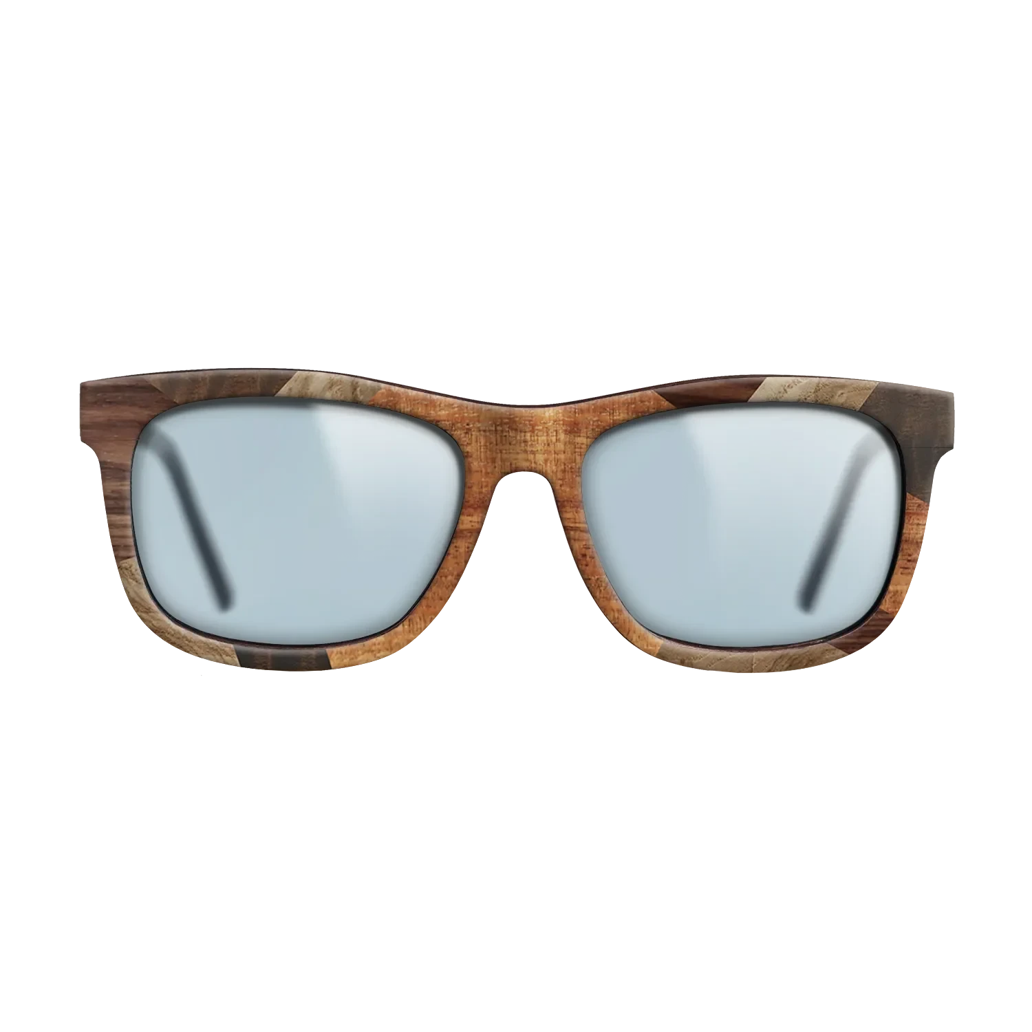 Italian Ebony,Santos Rosewood Dark,Olive Burl,Fumed Eucalyptus,Koa: Mosaic - The Hero - Square - 1830 - SIRIS wood optic