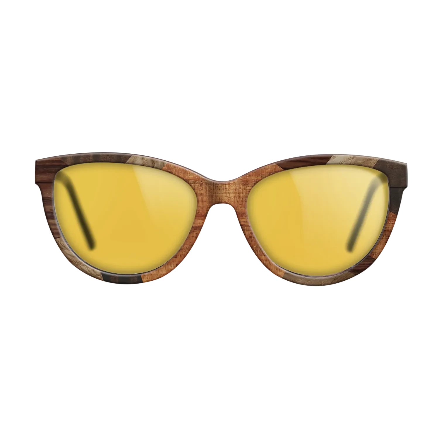 Italian Ebony,Santos Rosewood Dark,Olive Burl,Fumed Eucalyptus,Koa: Mosaic - The Maiden - Cat - 1830 - SIRIS wood optic