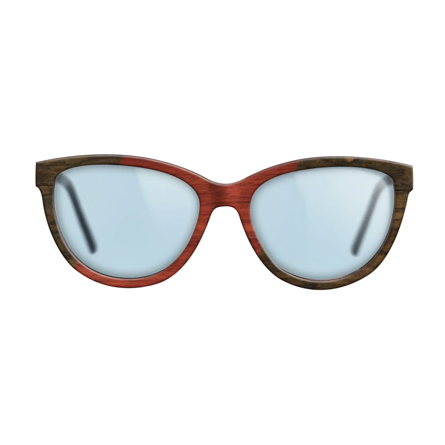 Poplar Dyed: Red,Ziricote Dark Quartered: Angle Cut - The Maiden - Cat - 1942 - SIRIS wood optic