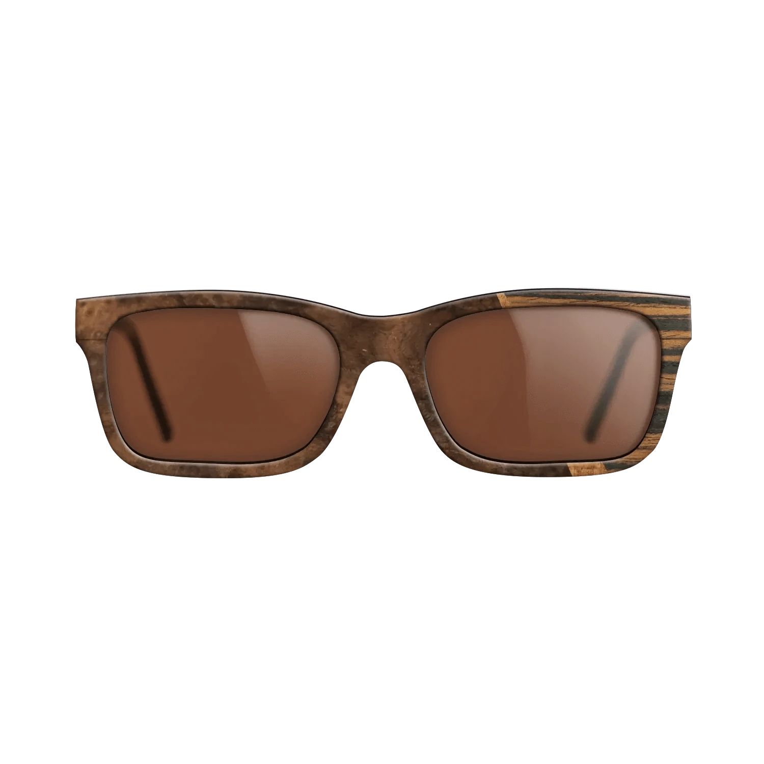 Koa,Walnut Burl,Italian Ebony: Wedge - The Sage - Rectangle - 1601 - SIRIS wood optic