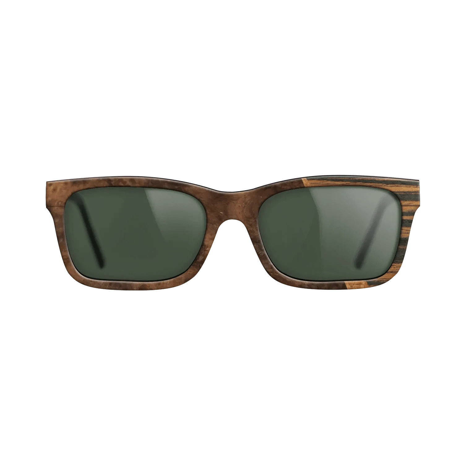 Koa,Walnut Burl,Italian Ebony: Wedge - The Sage - Rectangle - 1601 - SIRIS wood optic