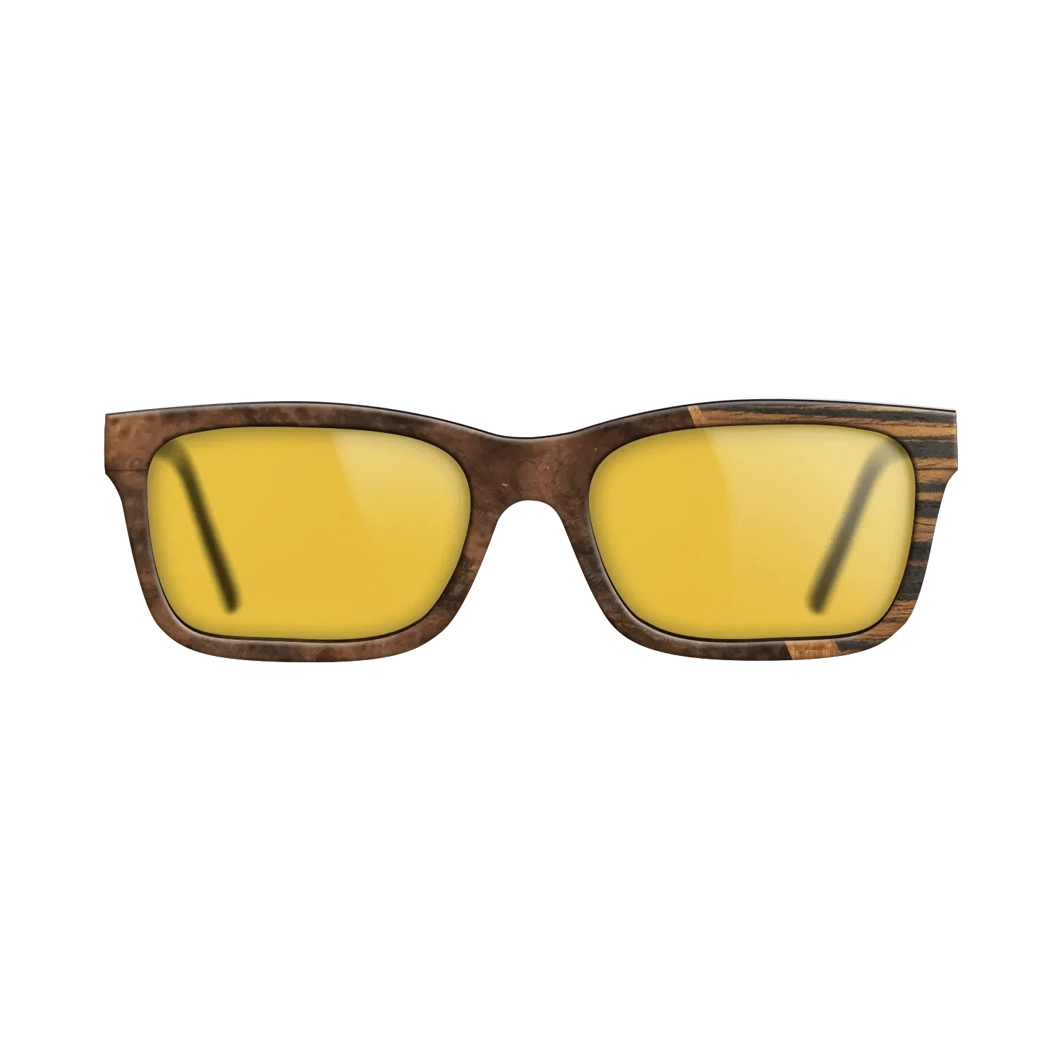 Koa,Walnut Burl,Italian Ebony: Wedge - The Sage - Rectangle - 1601 - SIRIS wood optic