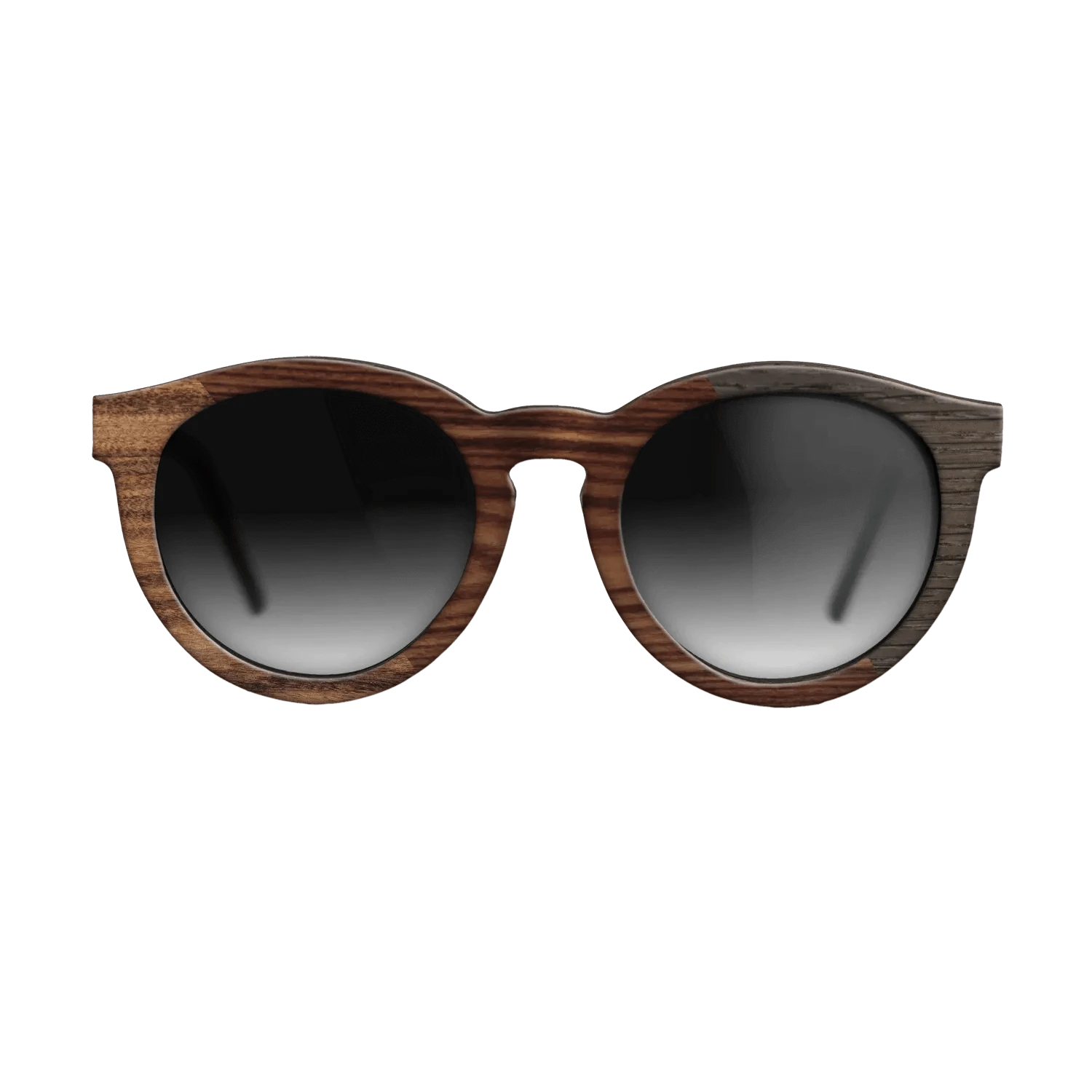 Walnut Burl,Bocote,Olive Burl,Fumed Oak: Angle Cut - The Rebel - Round - 1649 - SIRIS wood optic