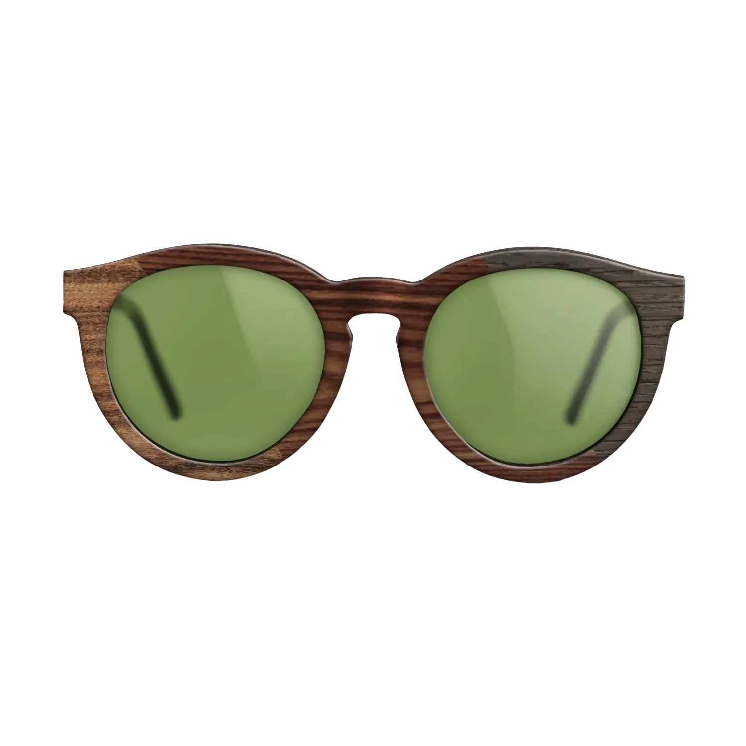 Walnut Burl,Bocote,Olive Burl,Fumed Oak: Angle Cut - The Rebel - Round - 1649 - SIRIS wood optic