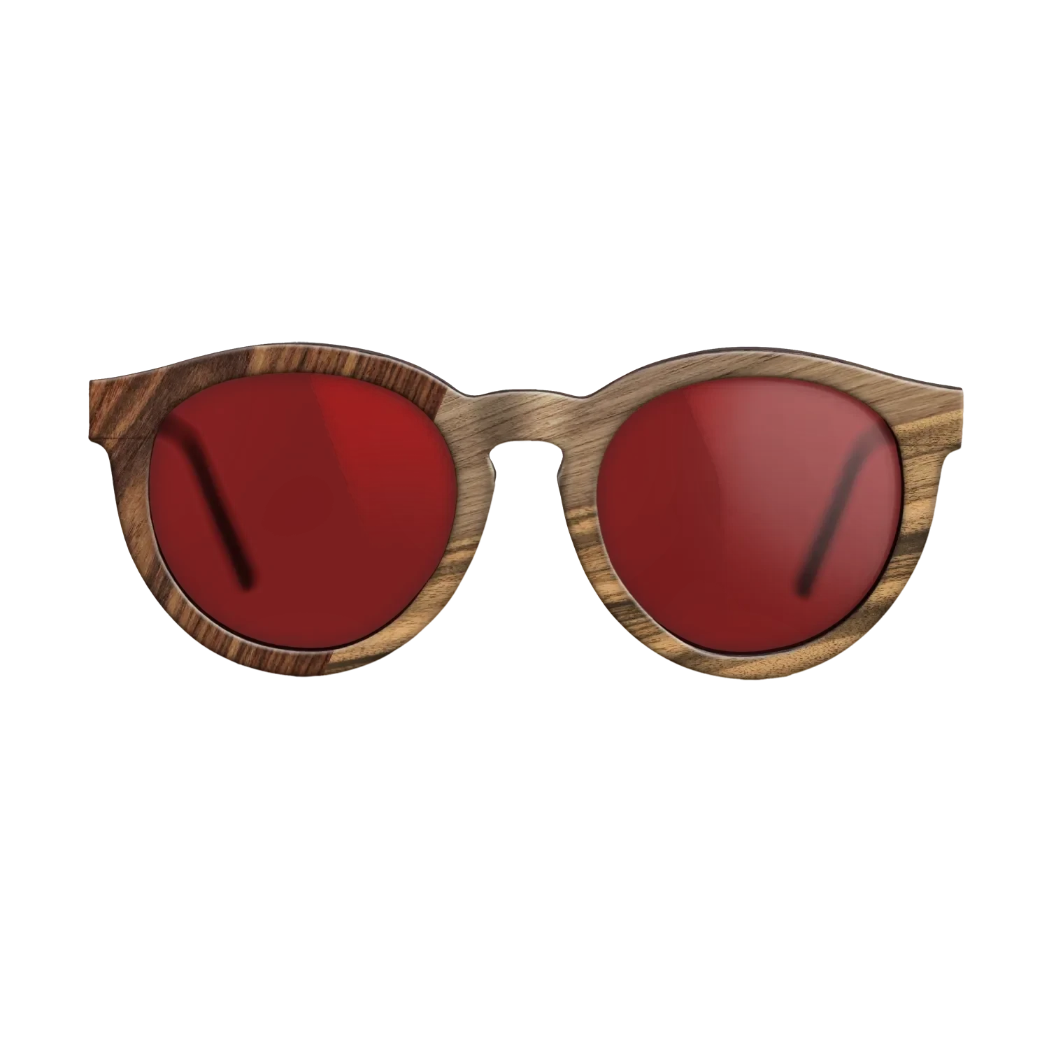 Walnut Claro Light,Walnut: Straight Grain,Louro Preto,Walnut Claro Dark,Kingwood: Angle Cut - The Rebel - Round - 1881 - SIRIS wood optic